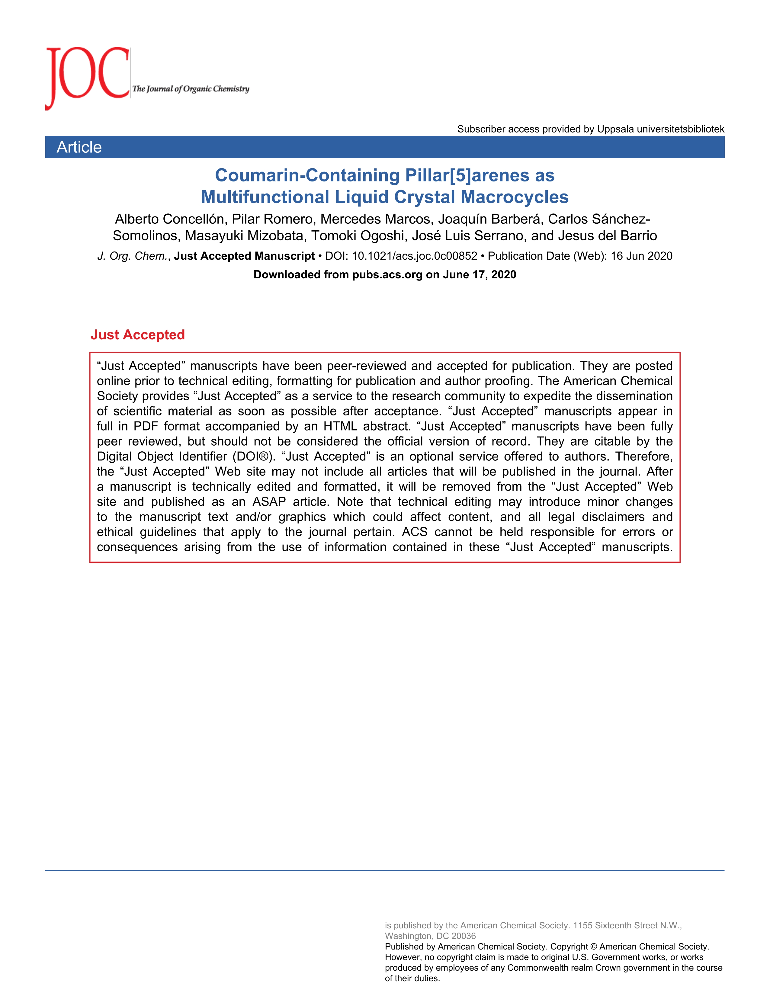 Coumarin-Containing Pillar[5]arenes as Multifunctional Liquid Crystal Macrocycles