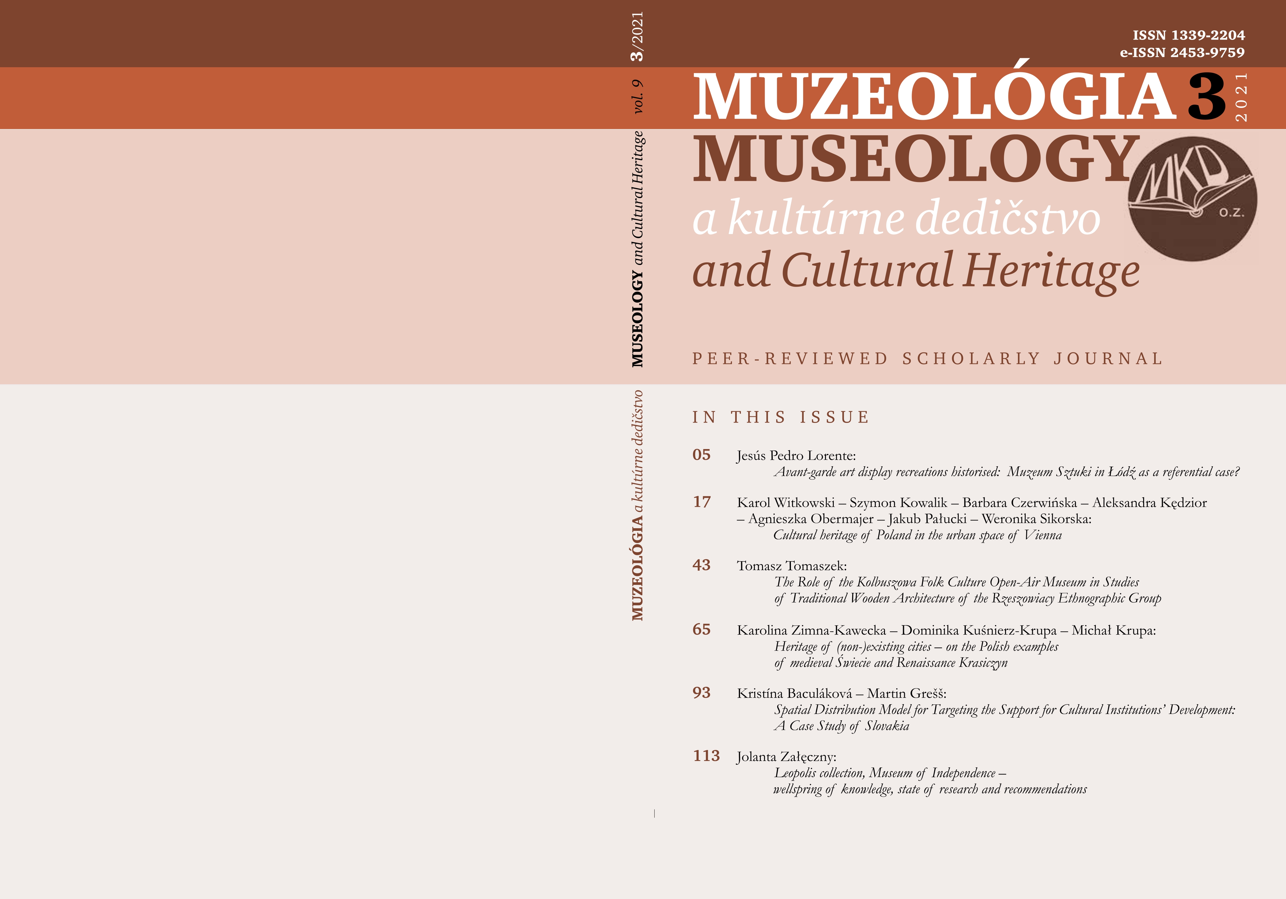 Avant-garde art display recreations historised: Muzeum Sztuki in Lódz as a referential case?