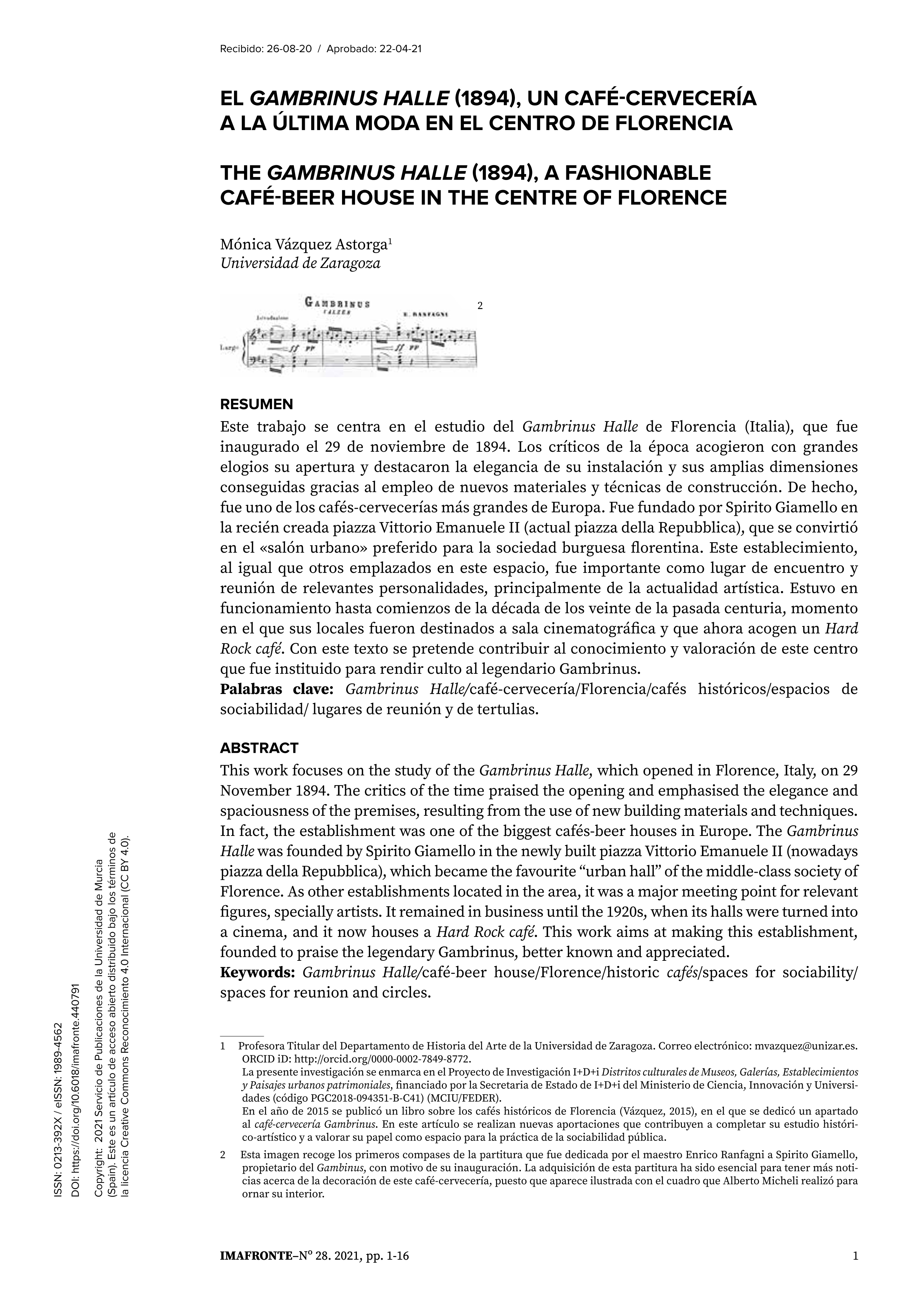 El Gambrinus Halle (1894), un café-cervecería a la última moda en el centro de Florencia
