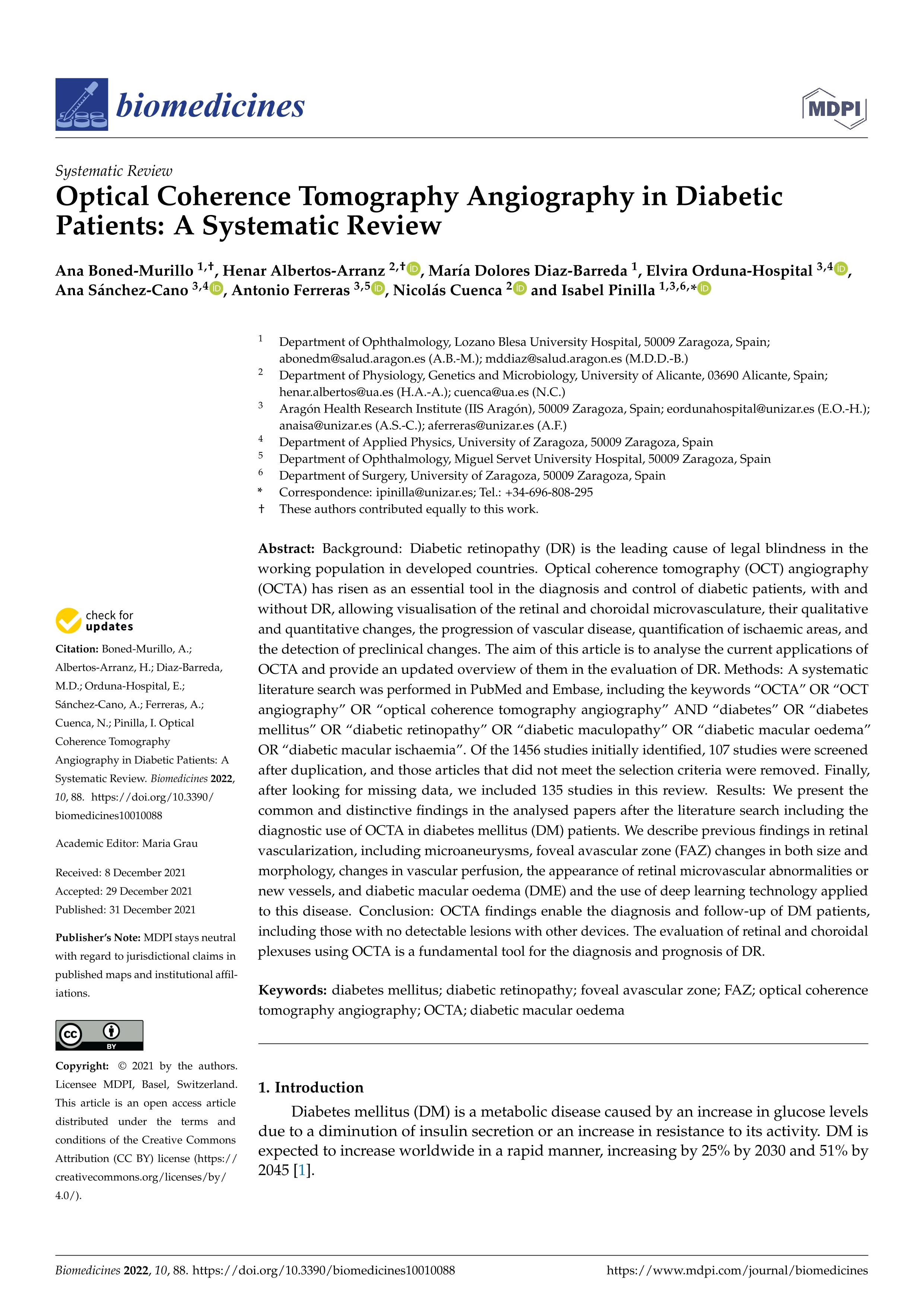 Optical coherence tomography angiography in diabetic patients: a systematic review