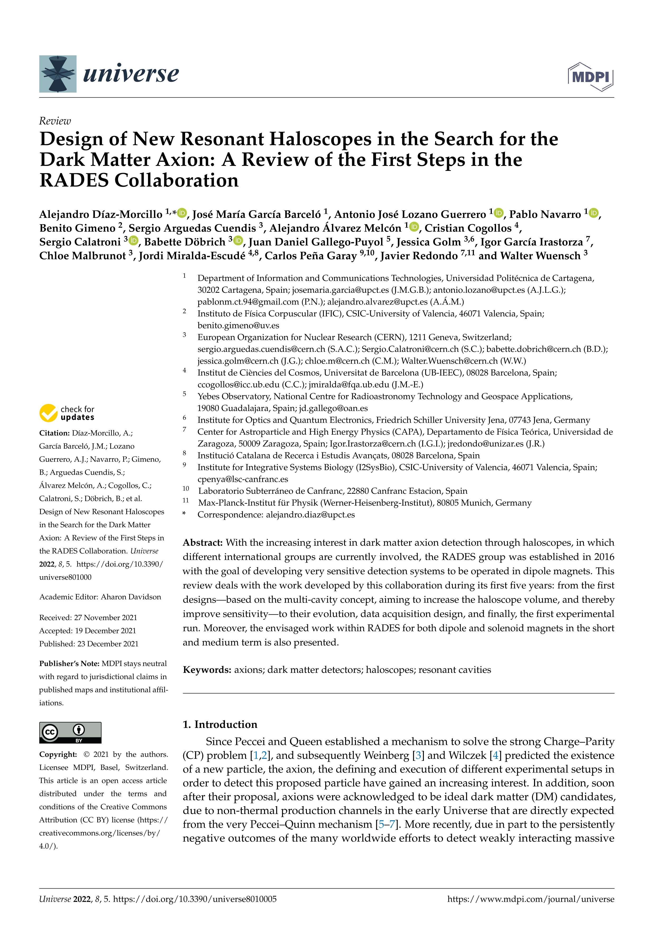 Design of new resonant haloscopes in the search for the Dark Matter Axion: a review of the first steps in the RADES collaboration