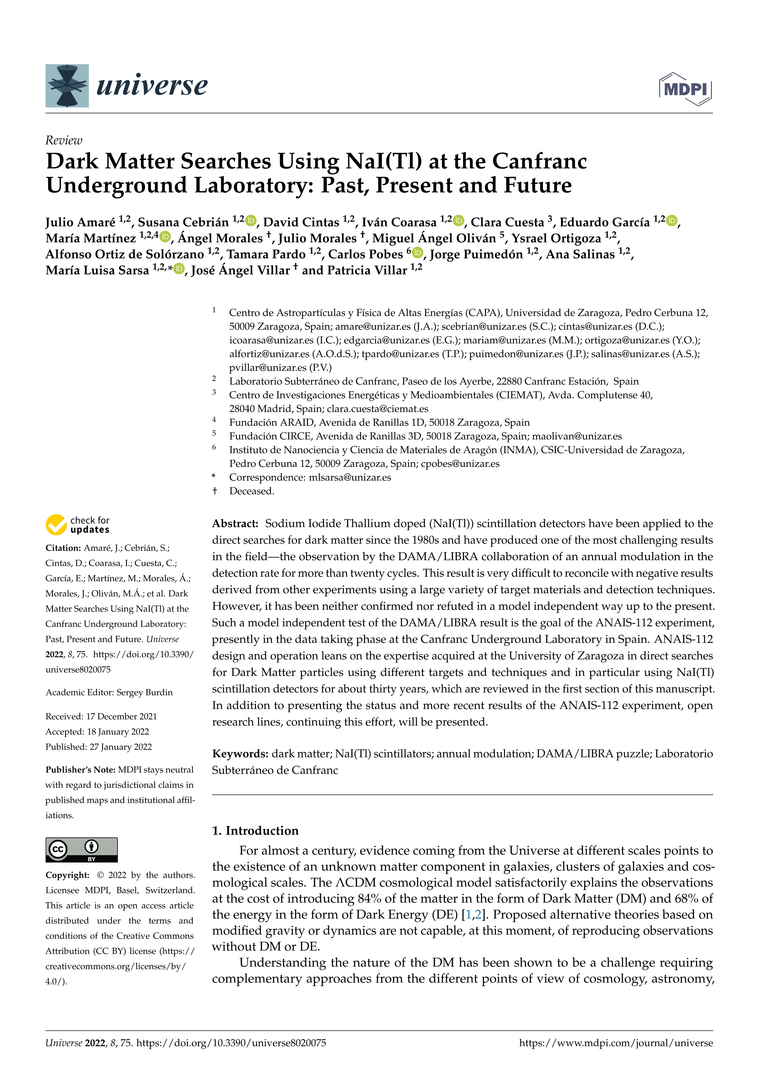 Dark Matter Searches Using NaI(Tl) at the Canfranc Underground Laboratory: Past, Present and Future