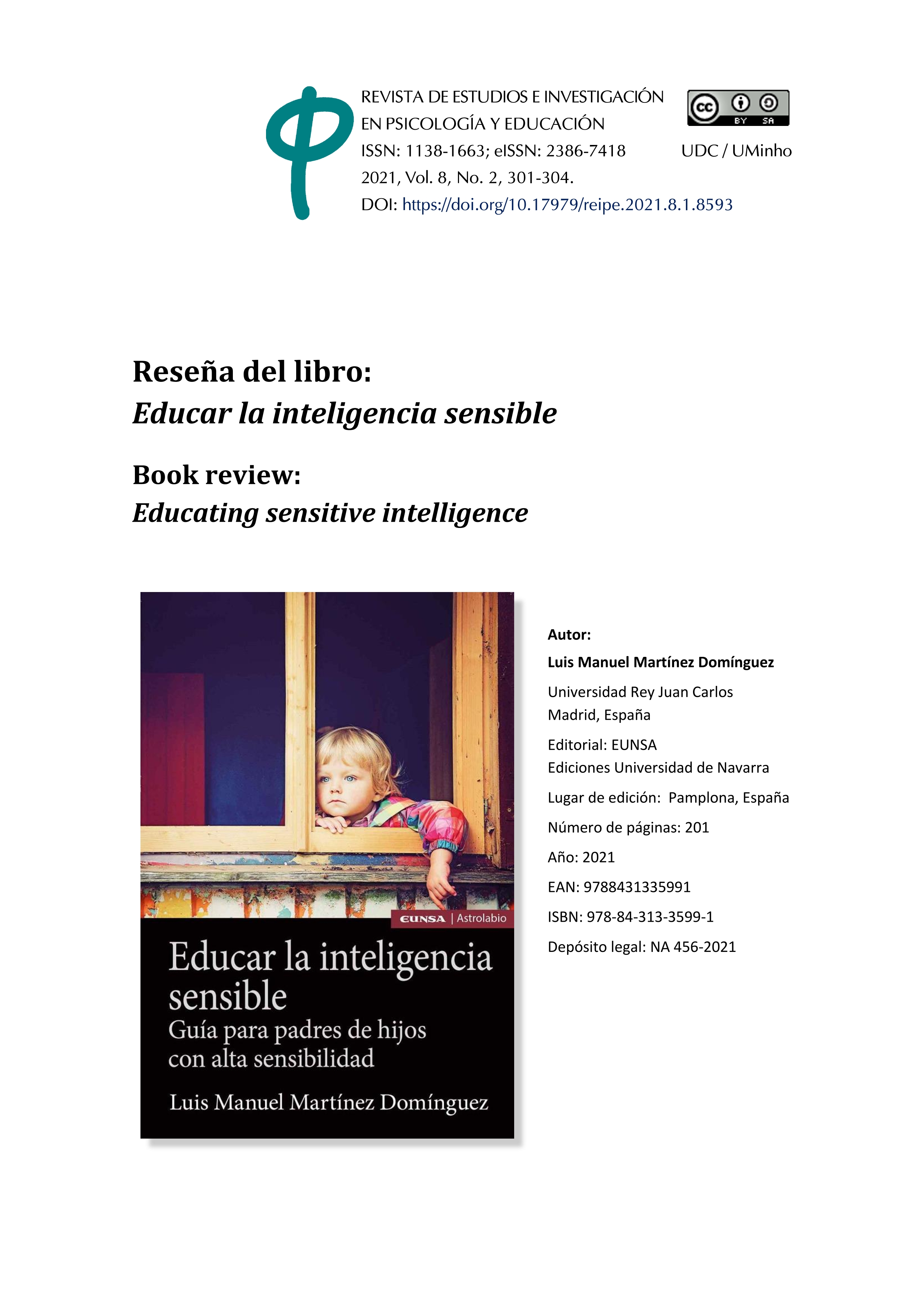 Reseña del libro: Educar la inteligencia sensible