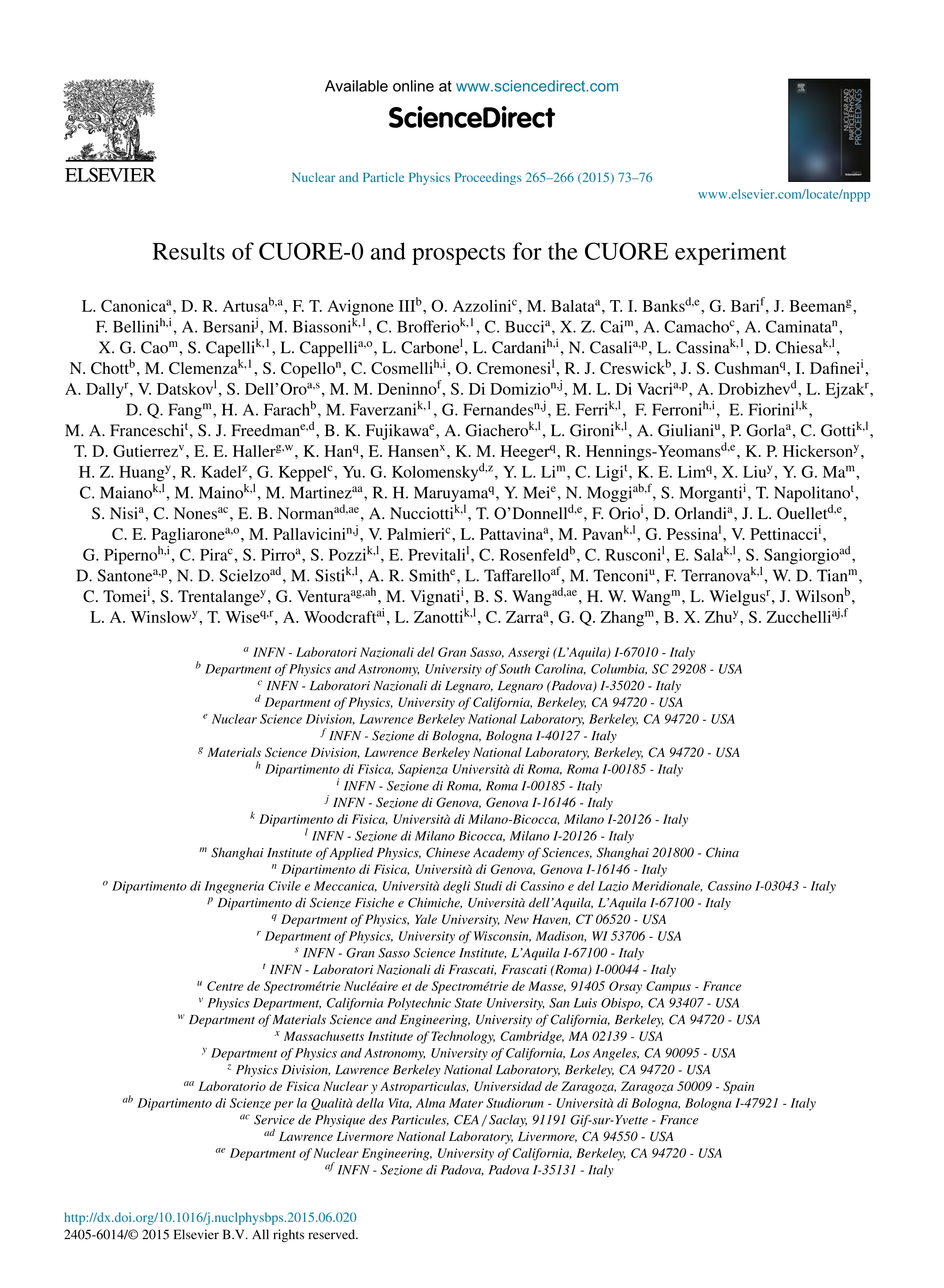 Results of CUORE-0 and prospects for the CUORE experiment