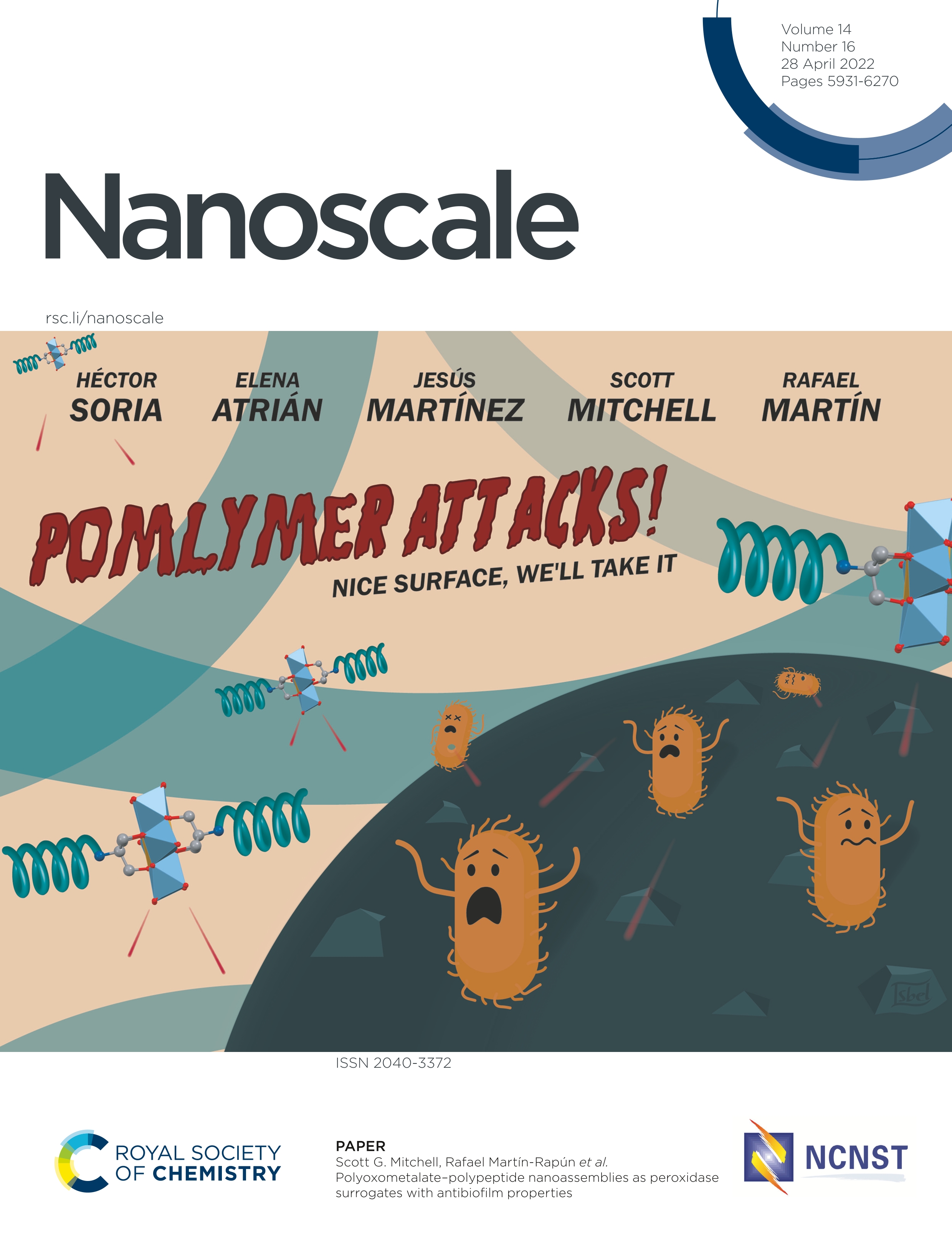 Polyoxometalate-polypeptide nanoassemblies as peroxidase surrogates with antibiofilm properties