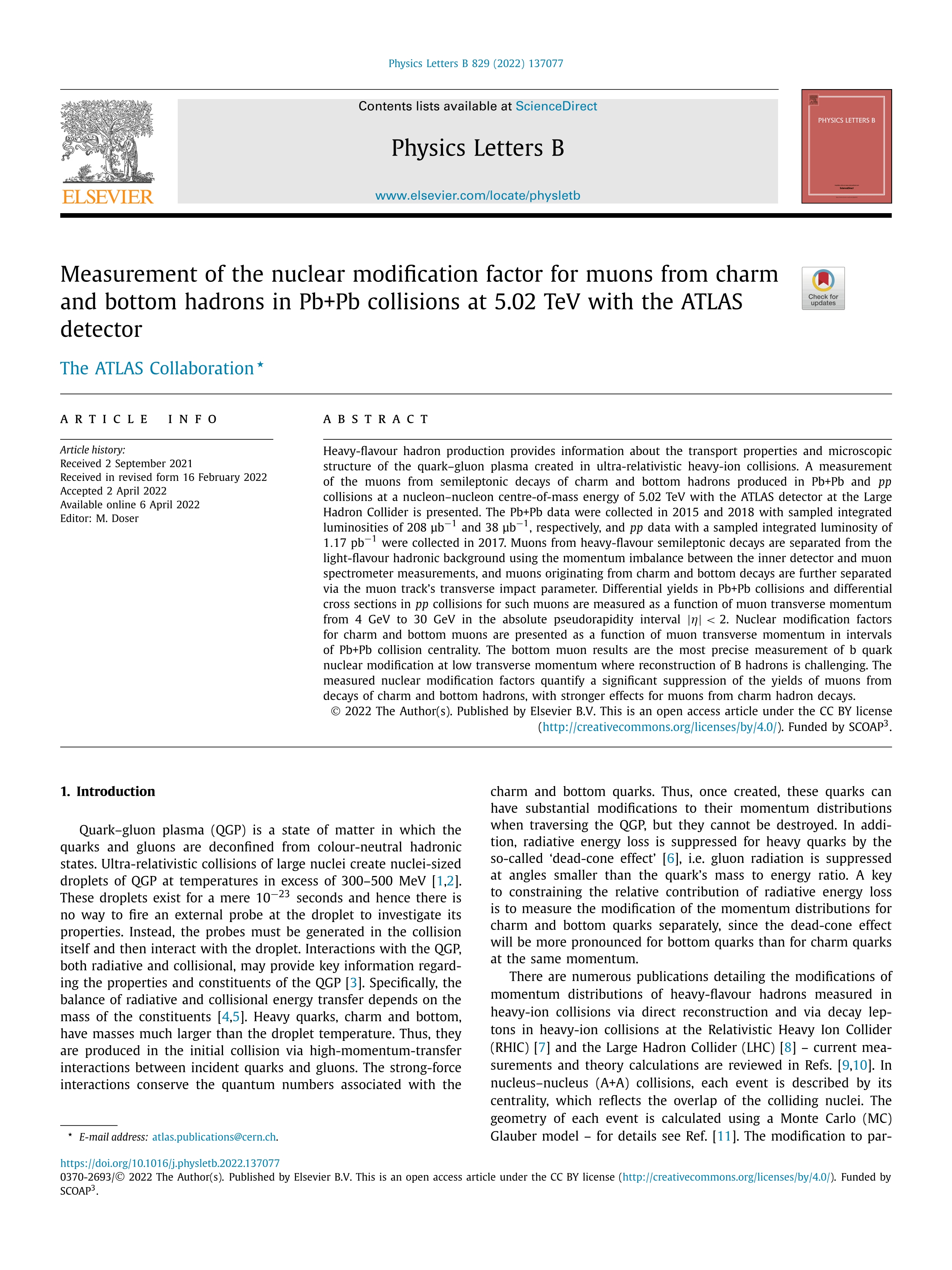 Measurement of the nuclear modification factor for muons from charm and bottom hadrons in Pb+Pb collisions at 5.02 TeV with the ATLAS detector