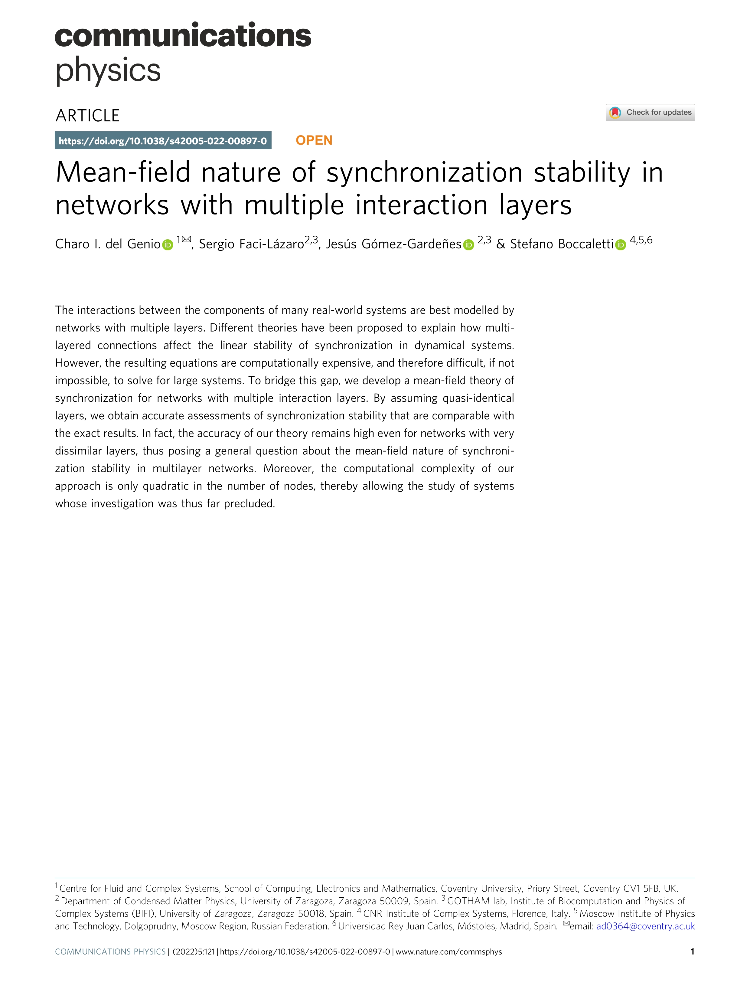 Mean-field nature of synchronization stability in networks with multiple interaction layers