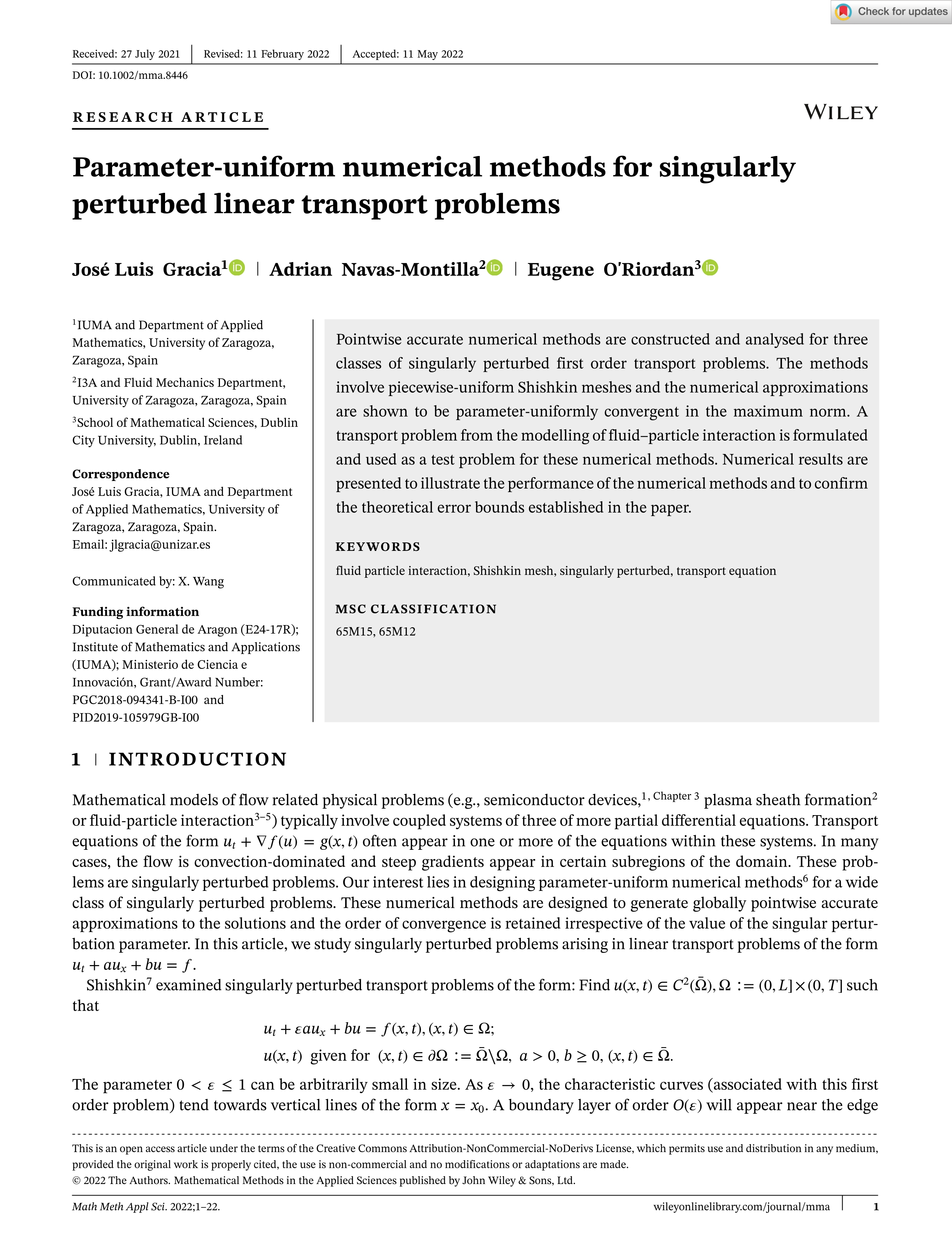 Parameter-uniform numerical methods for singularly perturbed linear transport problems