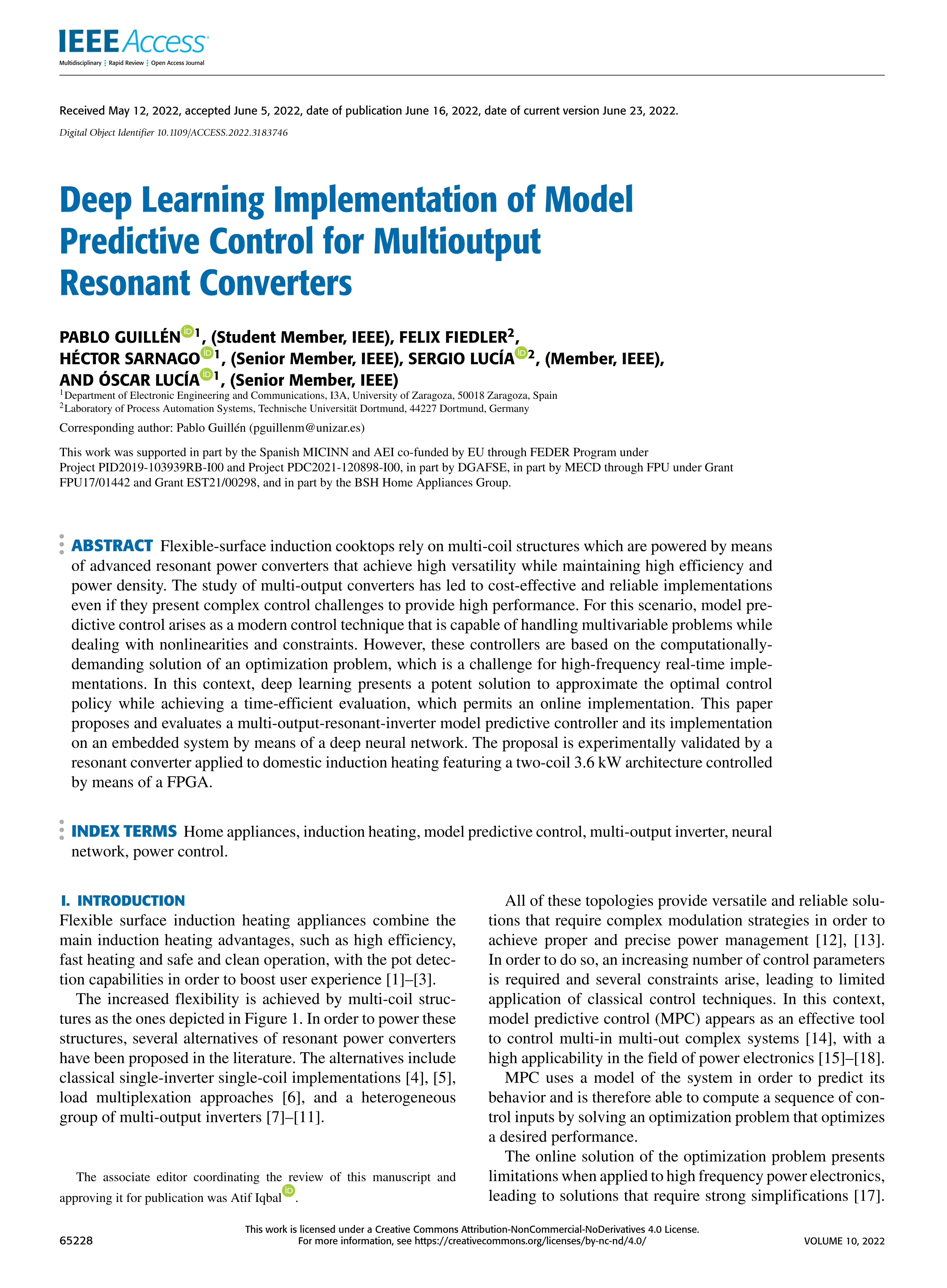 Deep Learning Implementation of Model Predictive Control for Multi-Output Resonant Converters