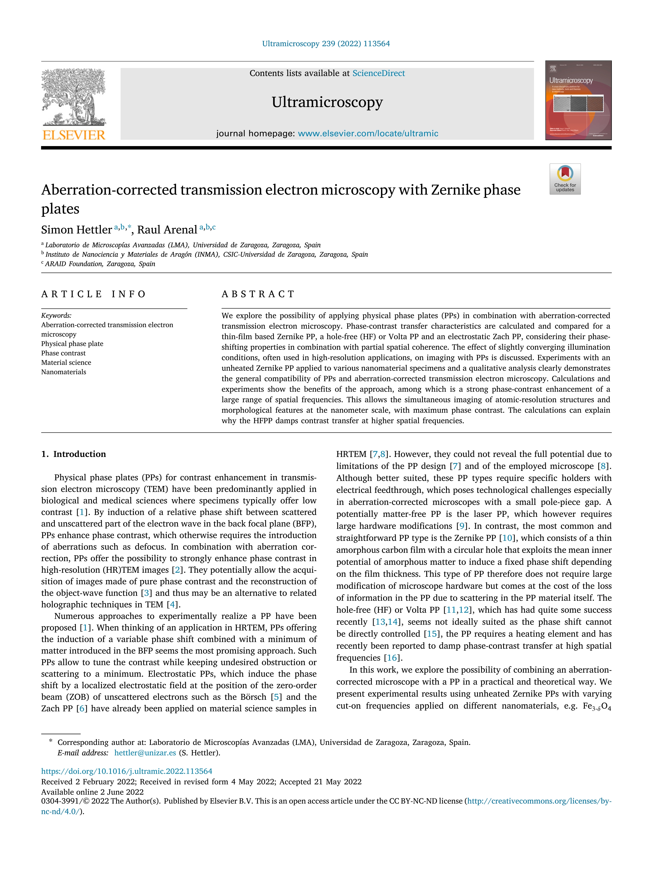 Aberration-corrected transmission electron microscopy with Zernike phase plates