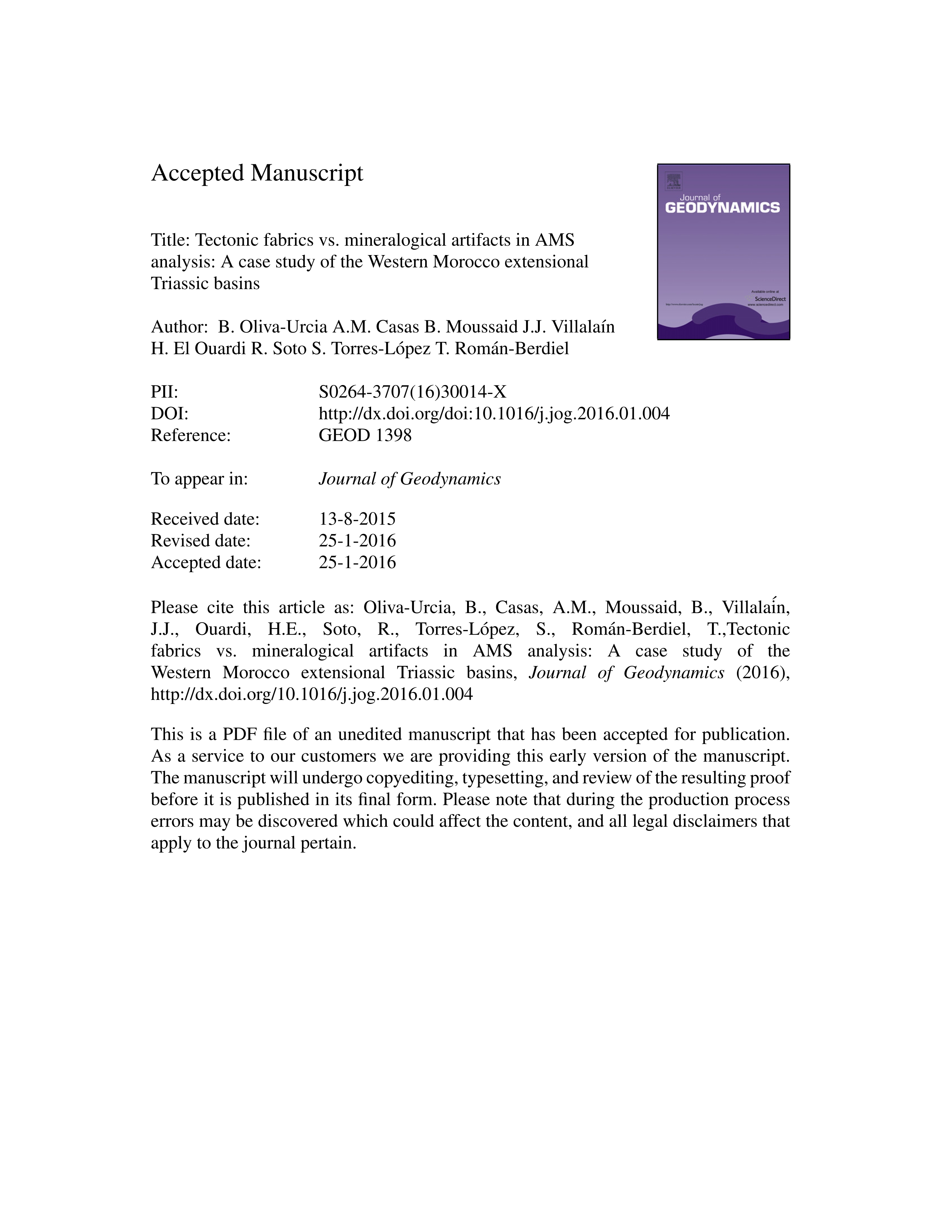 Tectonic fabrics vs. mineralogical artifacts in AMS analysis: A case study of the Western Morocco extensional Triassic basins