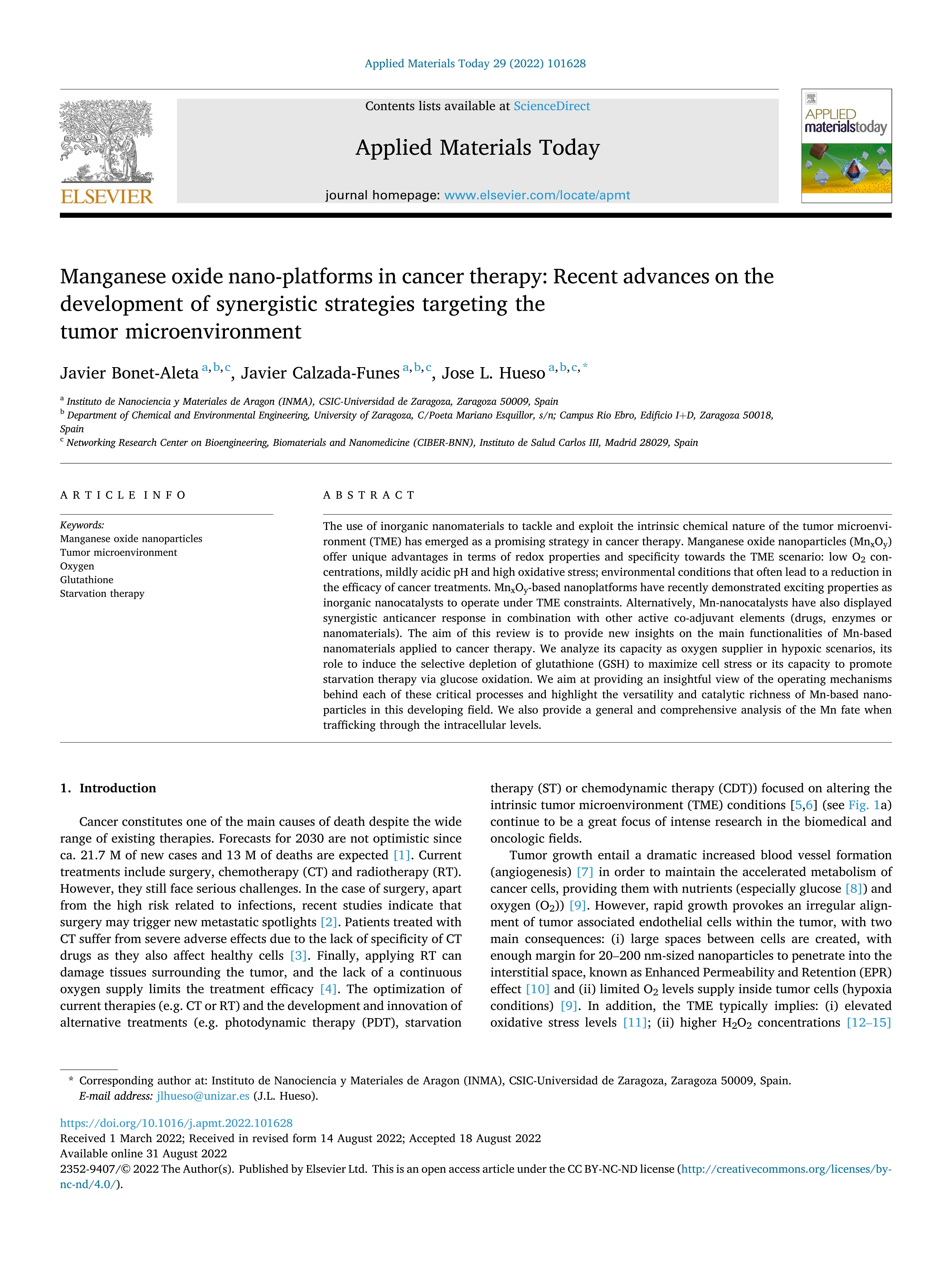 Manganese oxide nano-platforms in cancer therapy: recent advances on the development of synergistic strategies targeting the tumor microenvironment