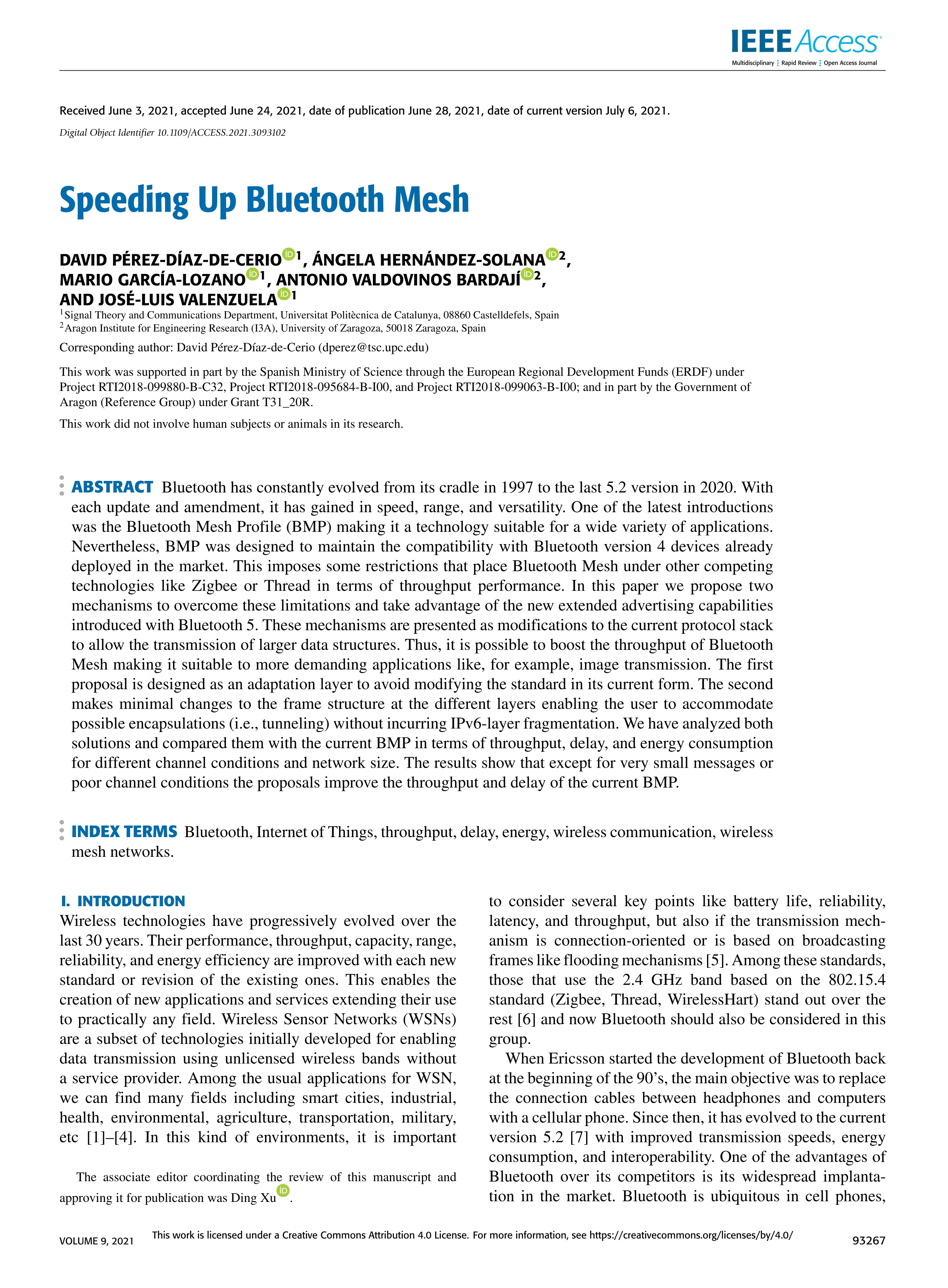 Speeding Up Bluetooth Mesh