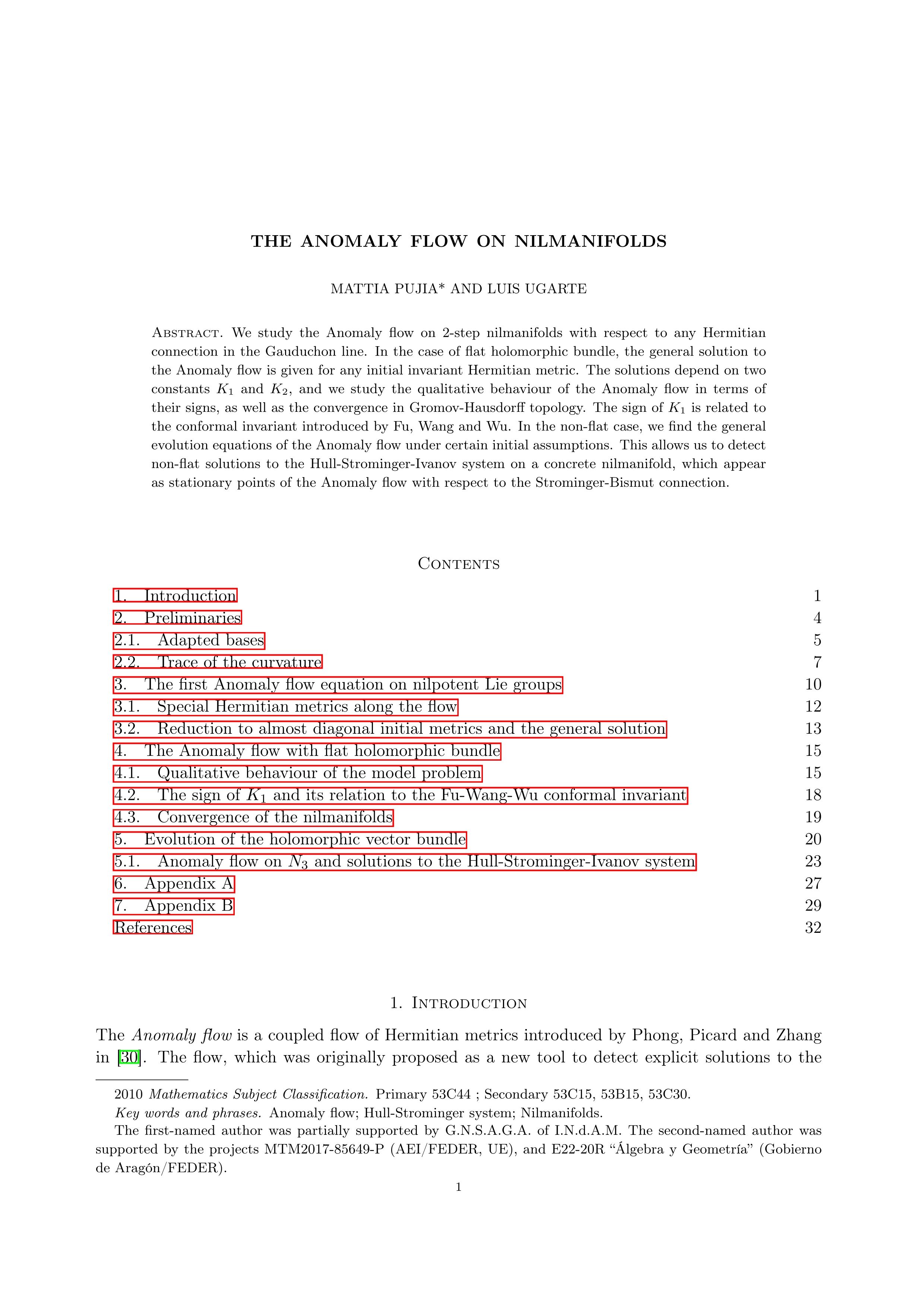 The anomaly flow on nilmanifolds