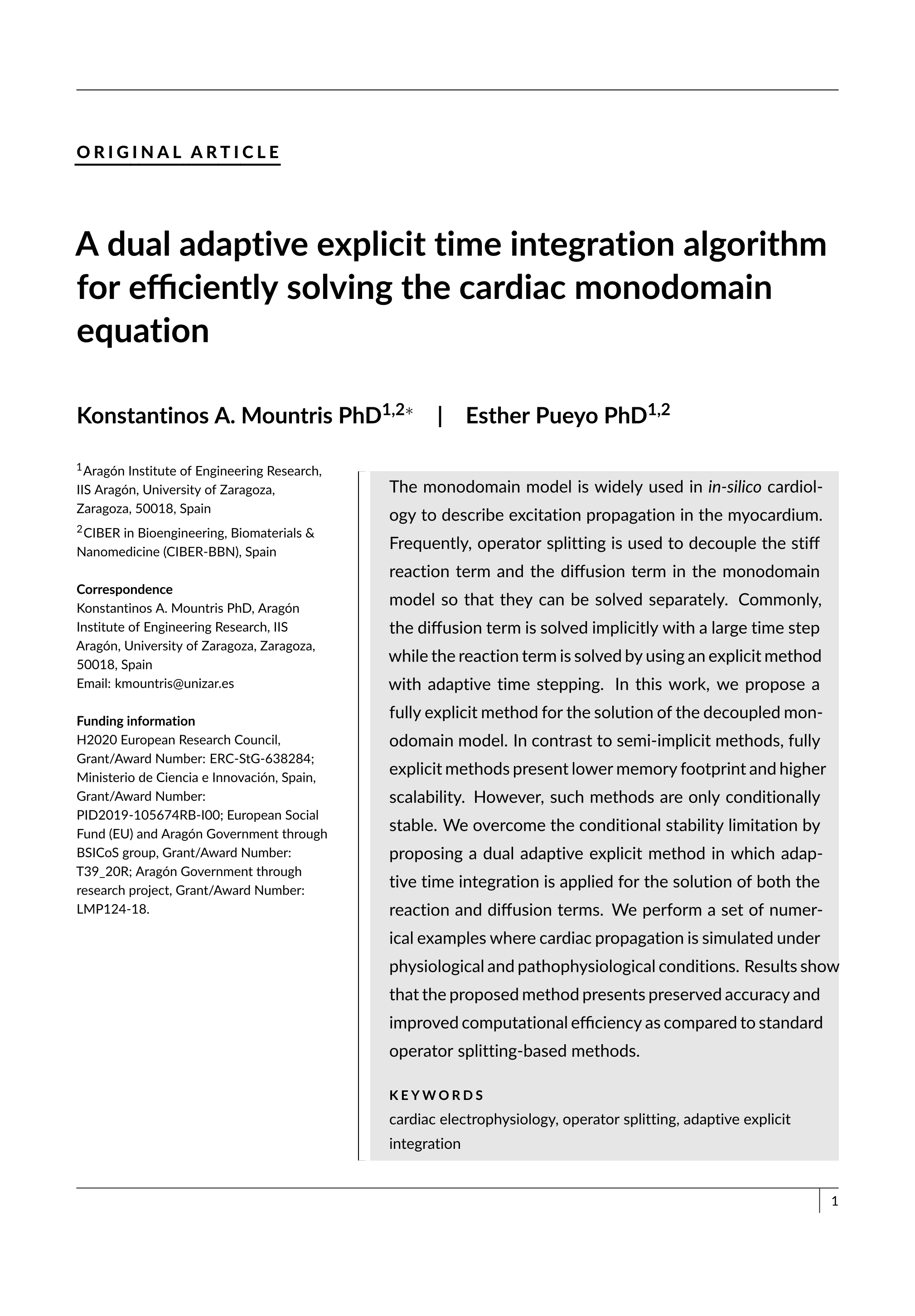A dual adaptive explicit time integration algorithm for efficiently solving the cardiac monodomain equation