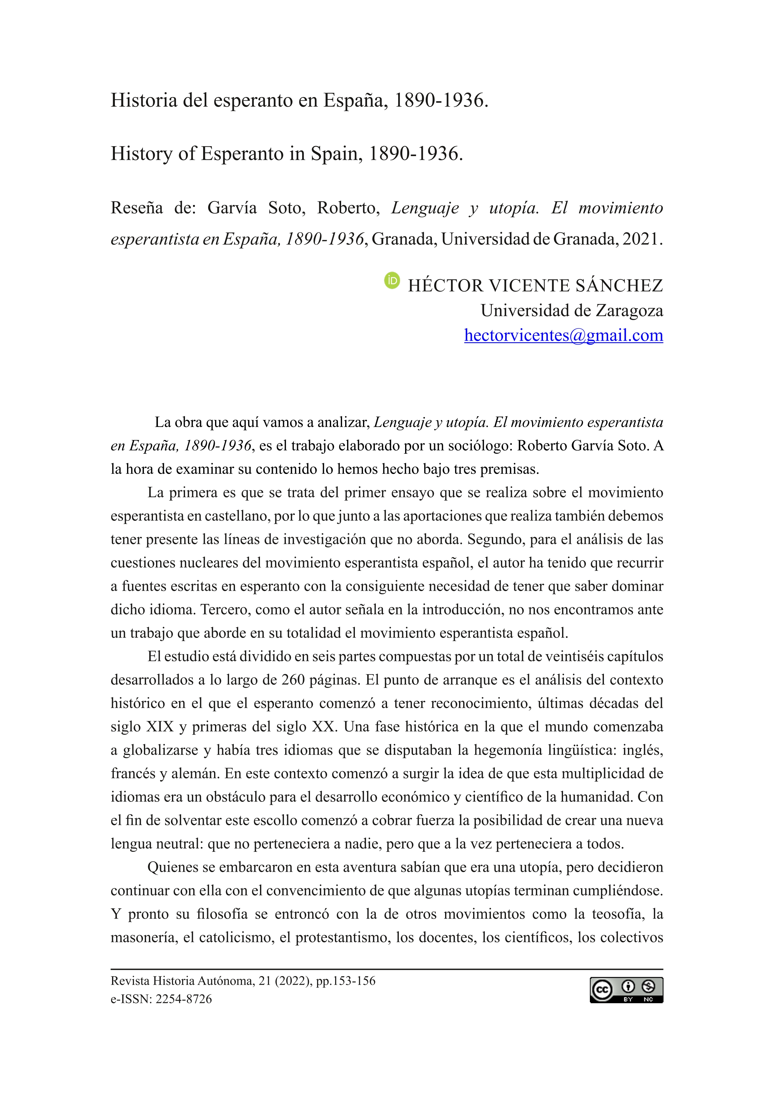 Historia del esperanto en España: 1890-1936