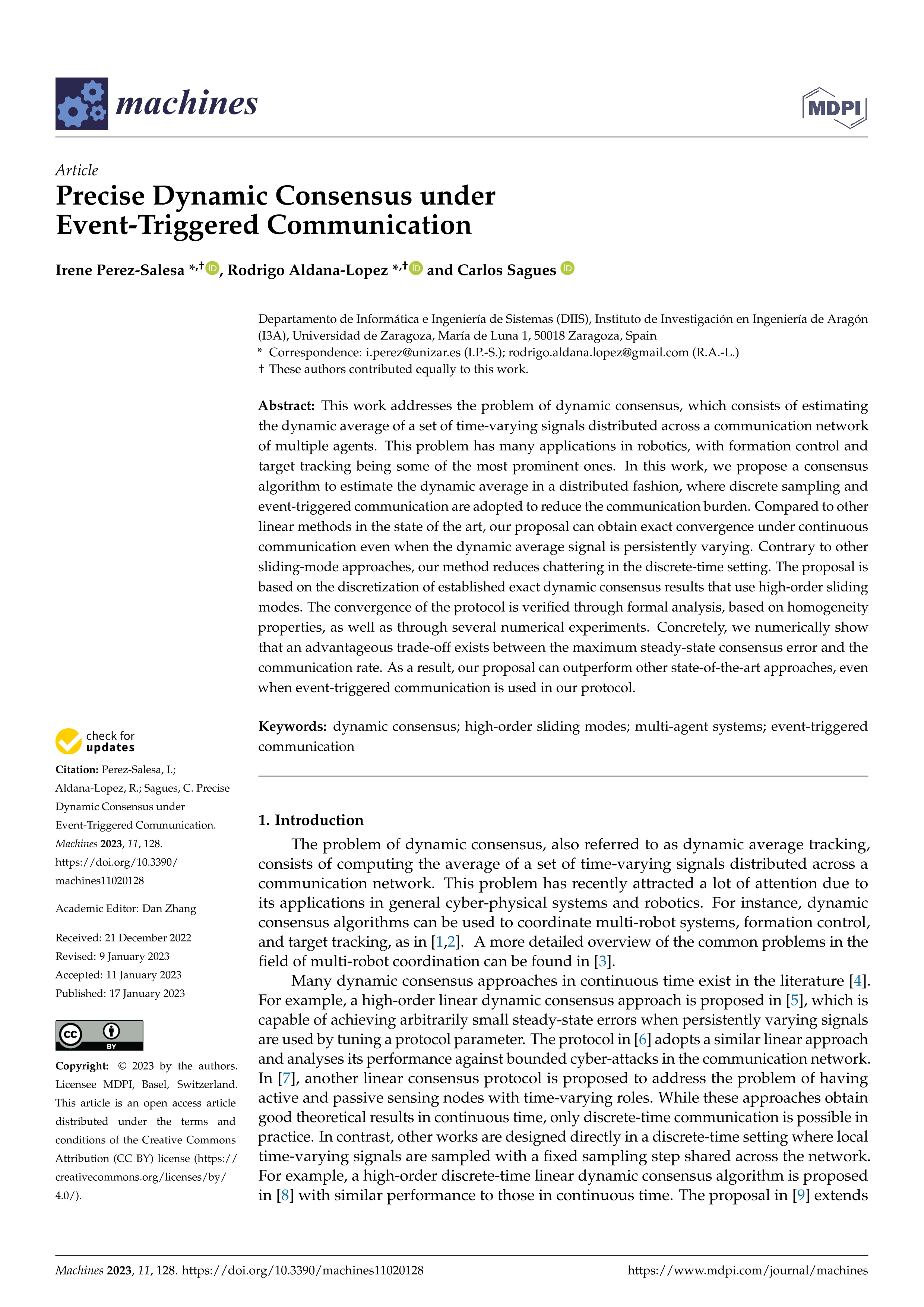 Precise Dynamic Consensus under Event-Triggered Communication