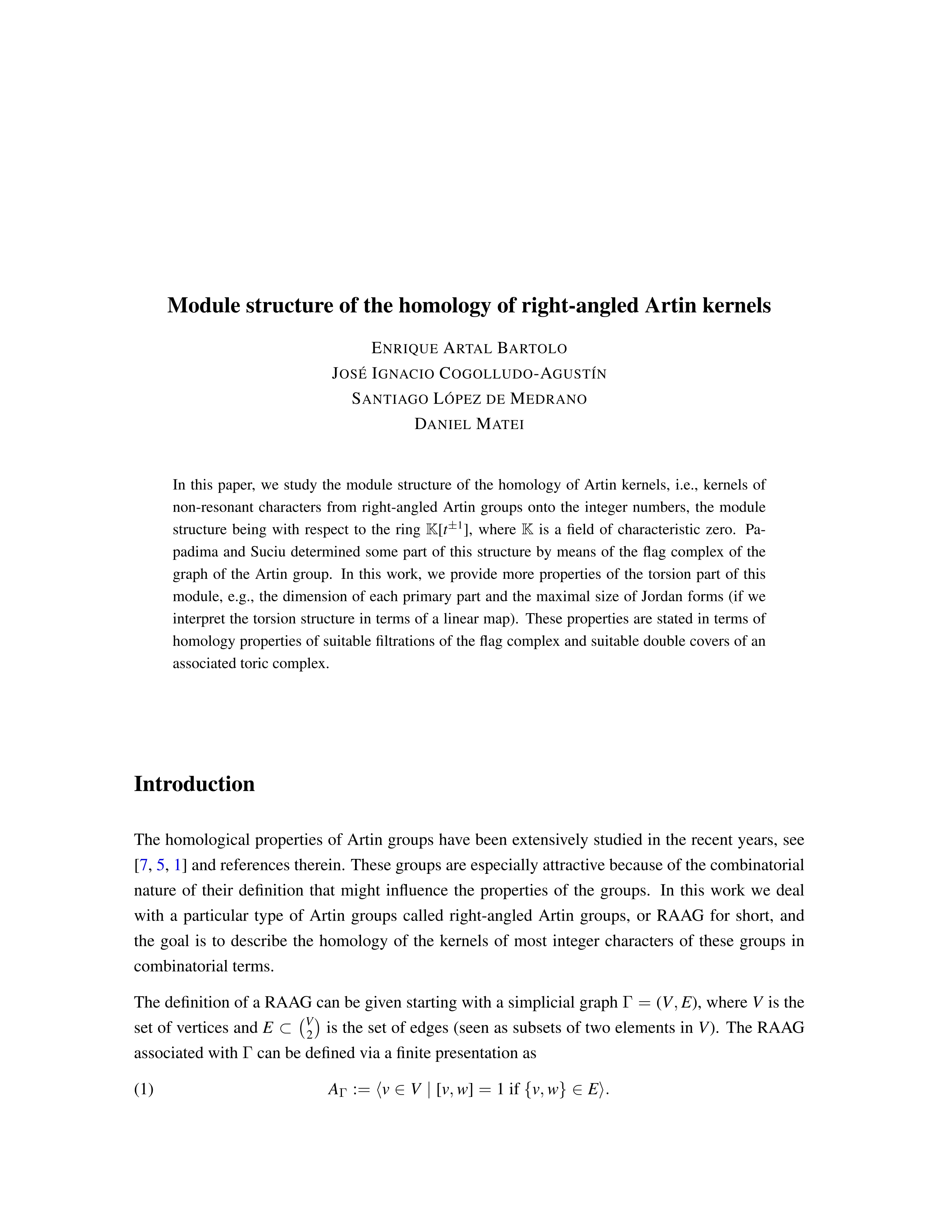 Module structure of the homology of right-angled Artin kernels