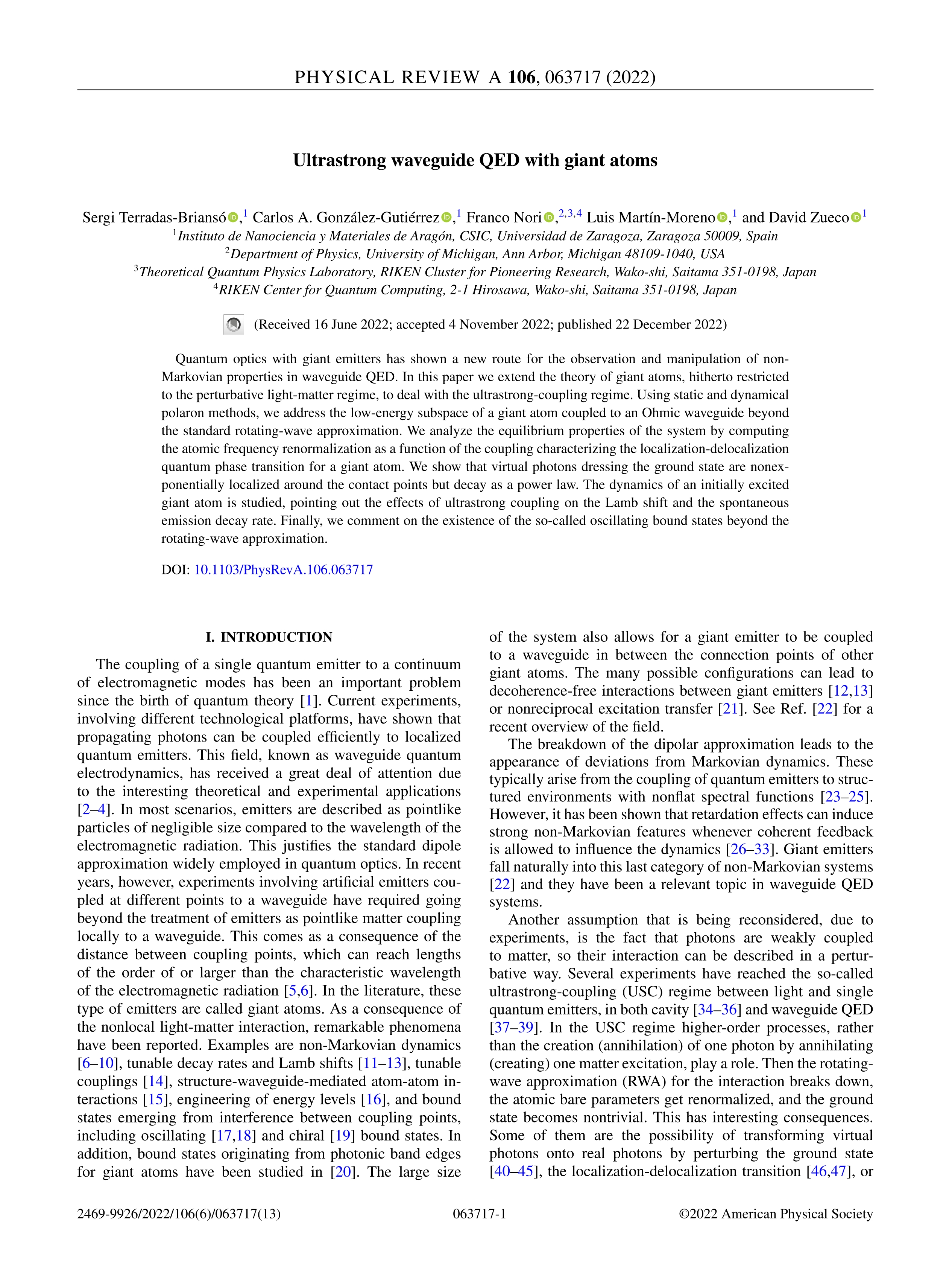 Ultrastrong waveguide QED with giant atoms