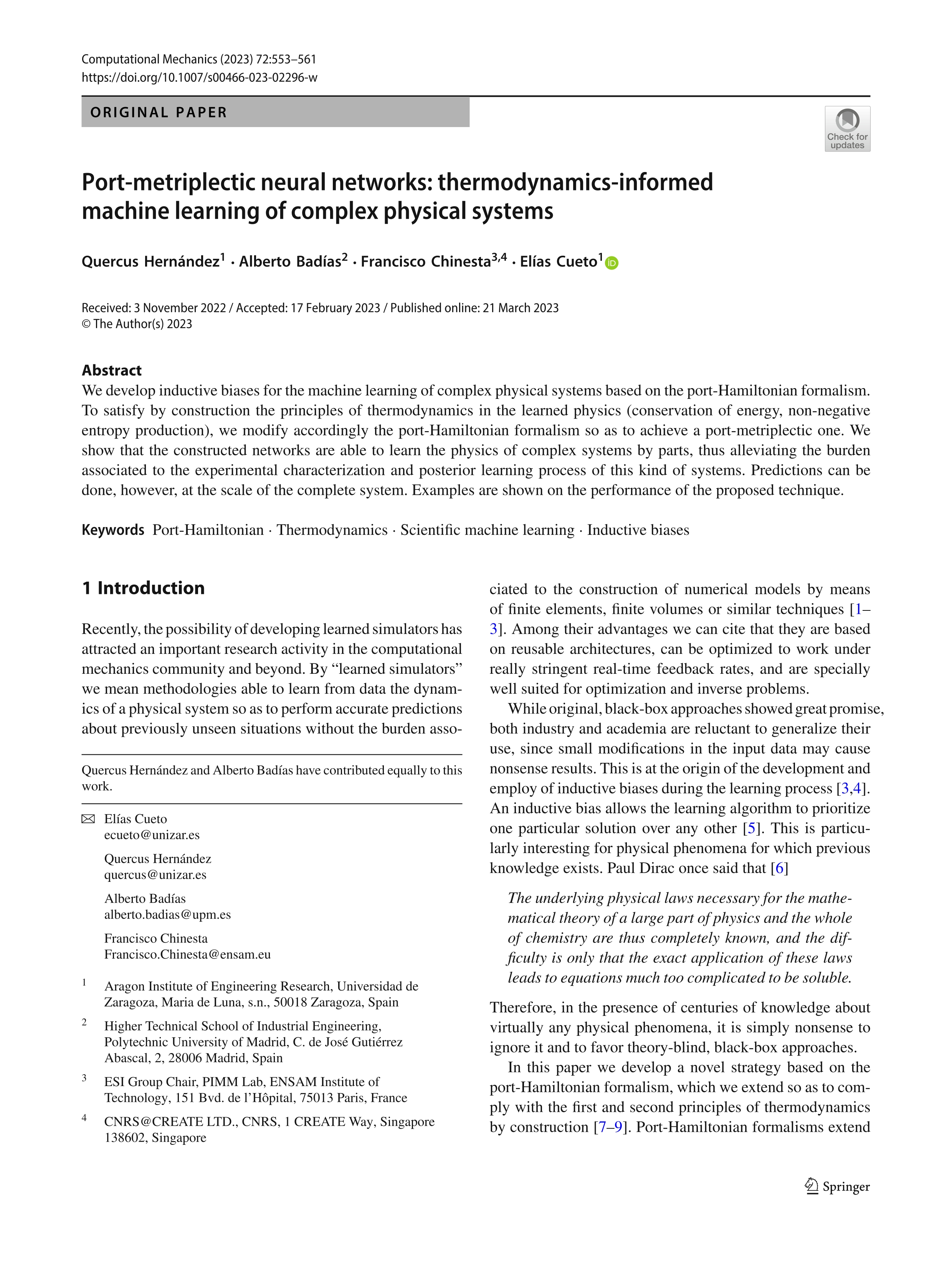 Port-metriplectic neural networks: thermodynamics-informed machine learning of complex physical systems