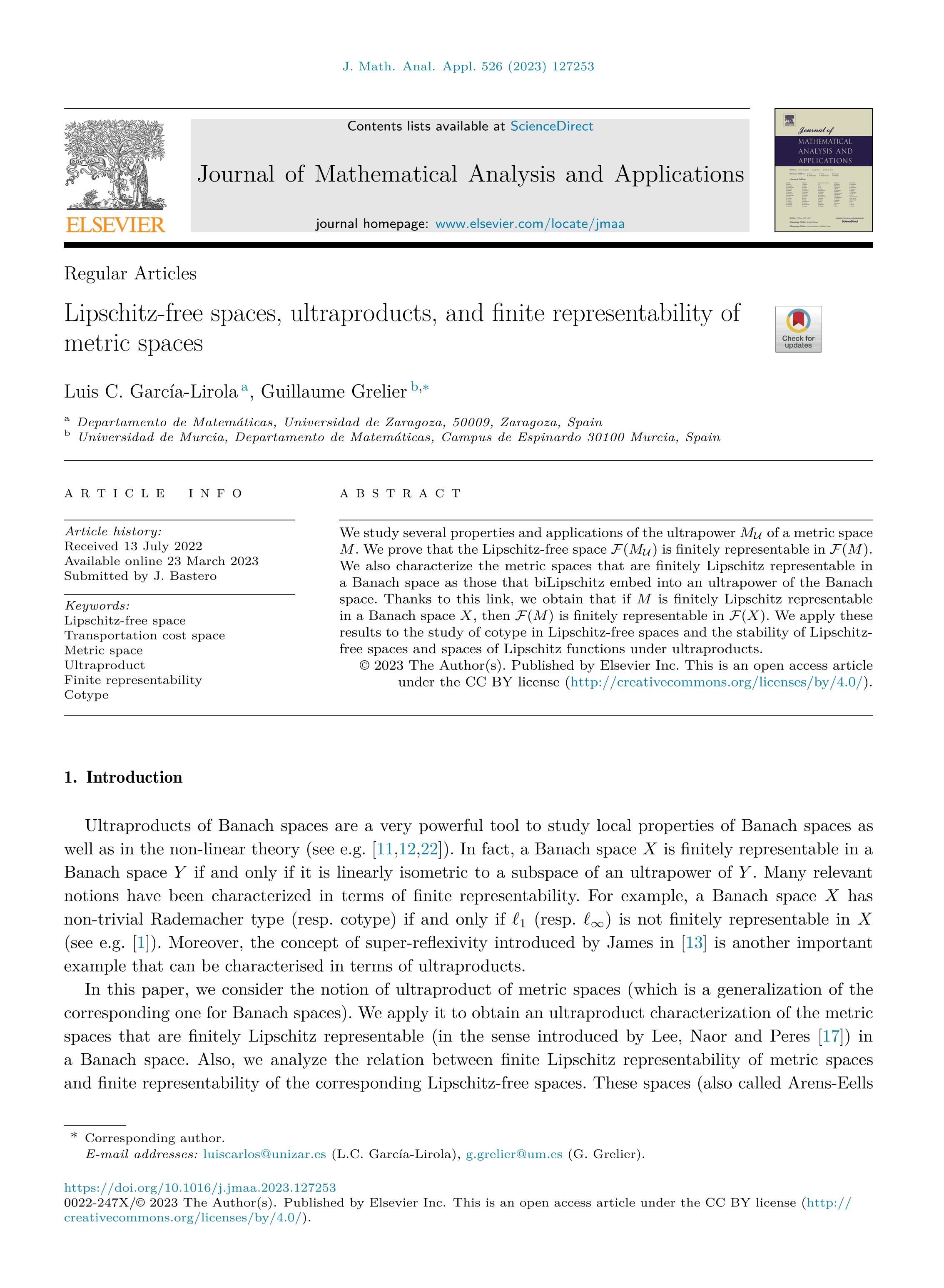 Lipschitz-free spaces, ultraproducts, and finite representability of metric spaces