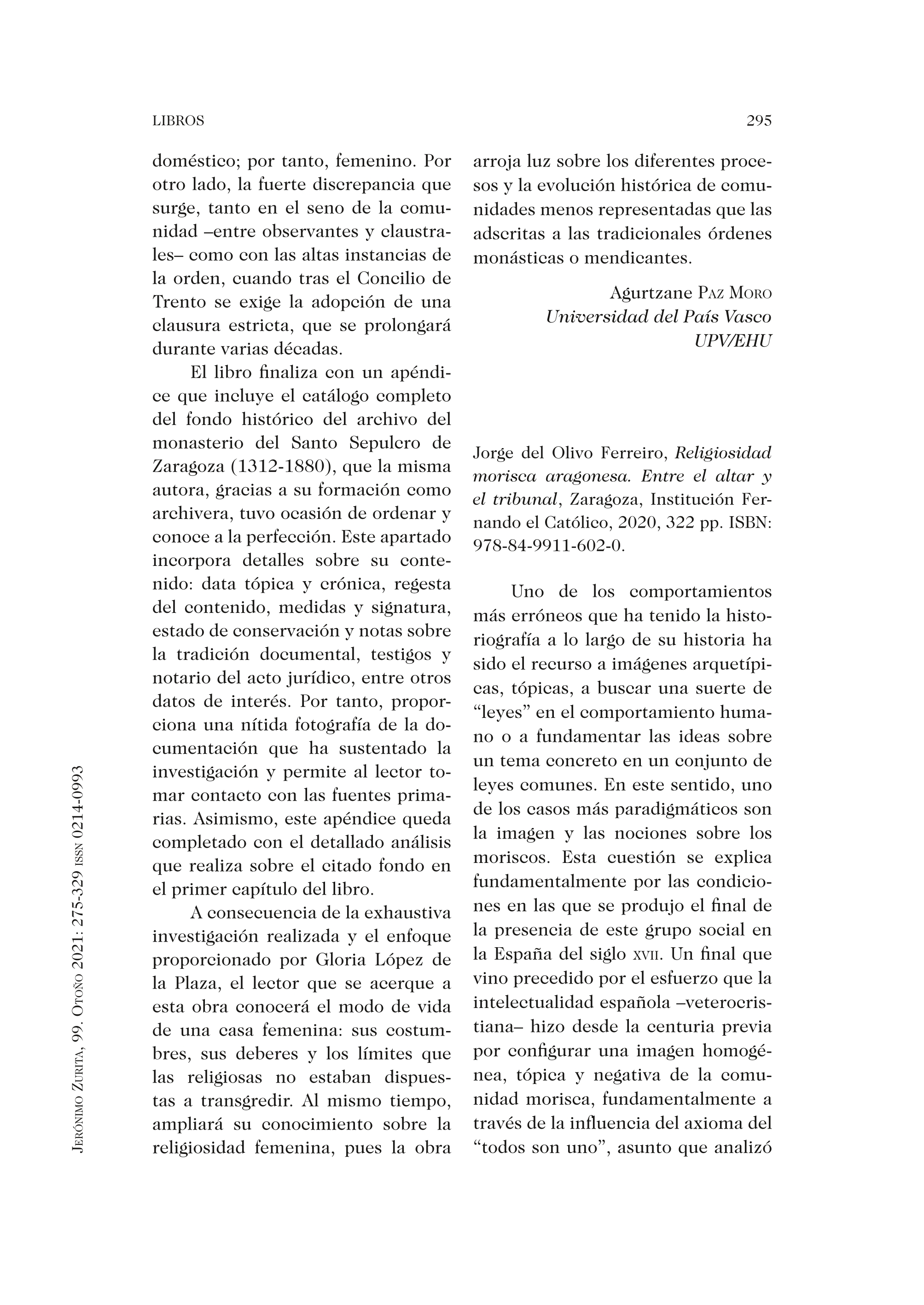 Reseña de Olivo Ferreiro, Jorge del, 