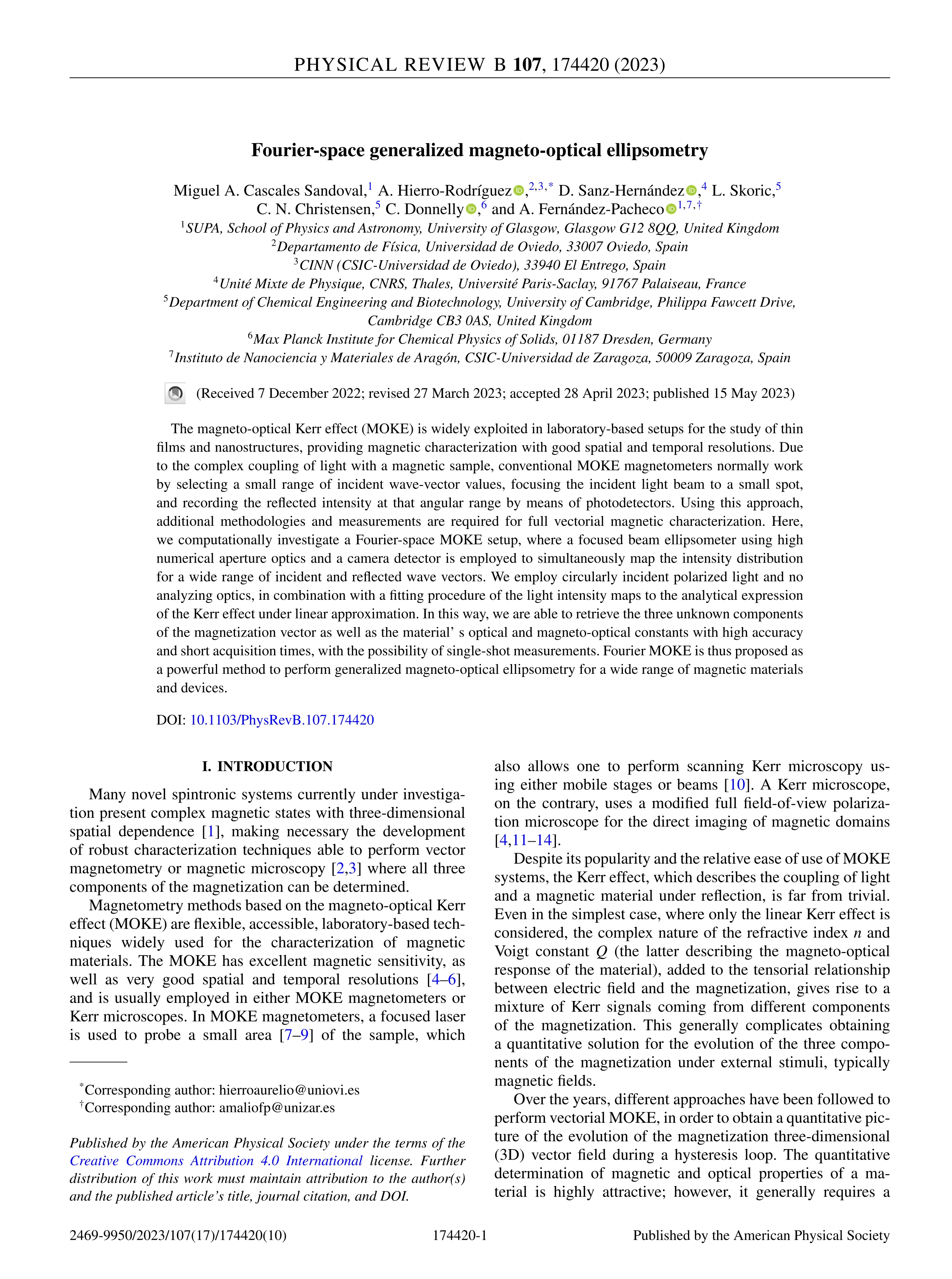 Fourier-space generalized magneto-optical ellipsometry