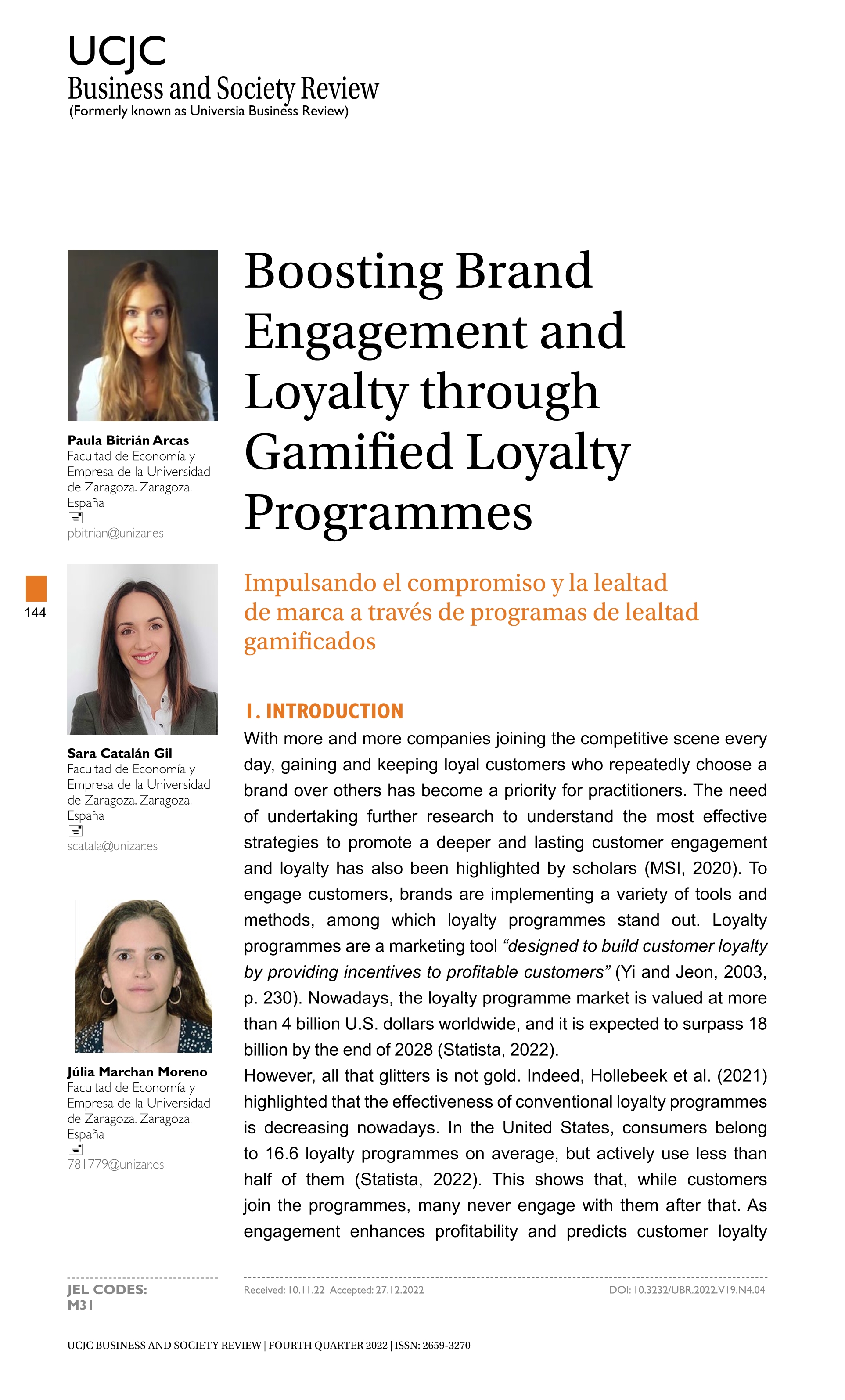 Boosting brand engagement and loyalty through gamified loyalty programmes