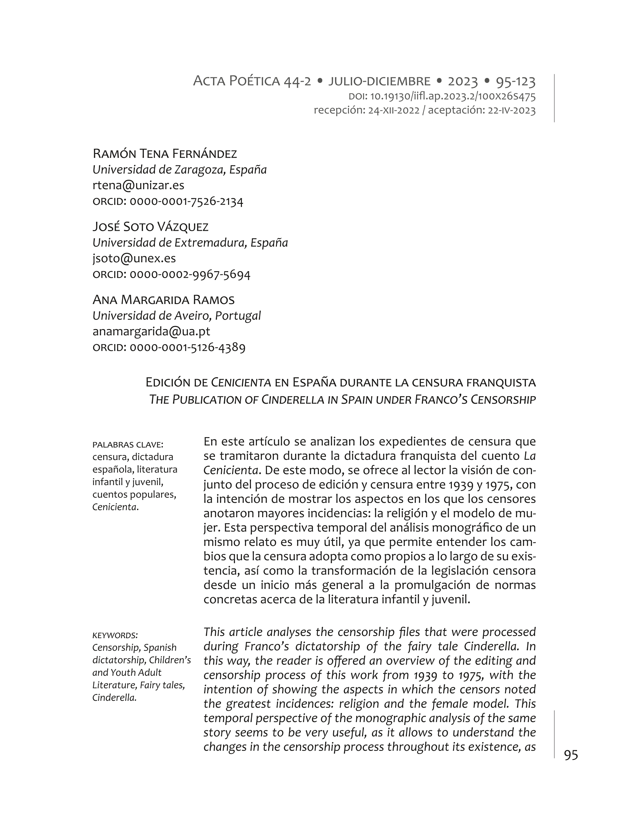 Edición de Cenicienta en España durante la censura franquista