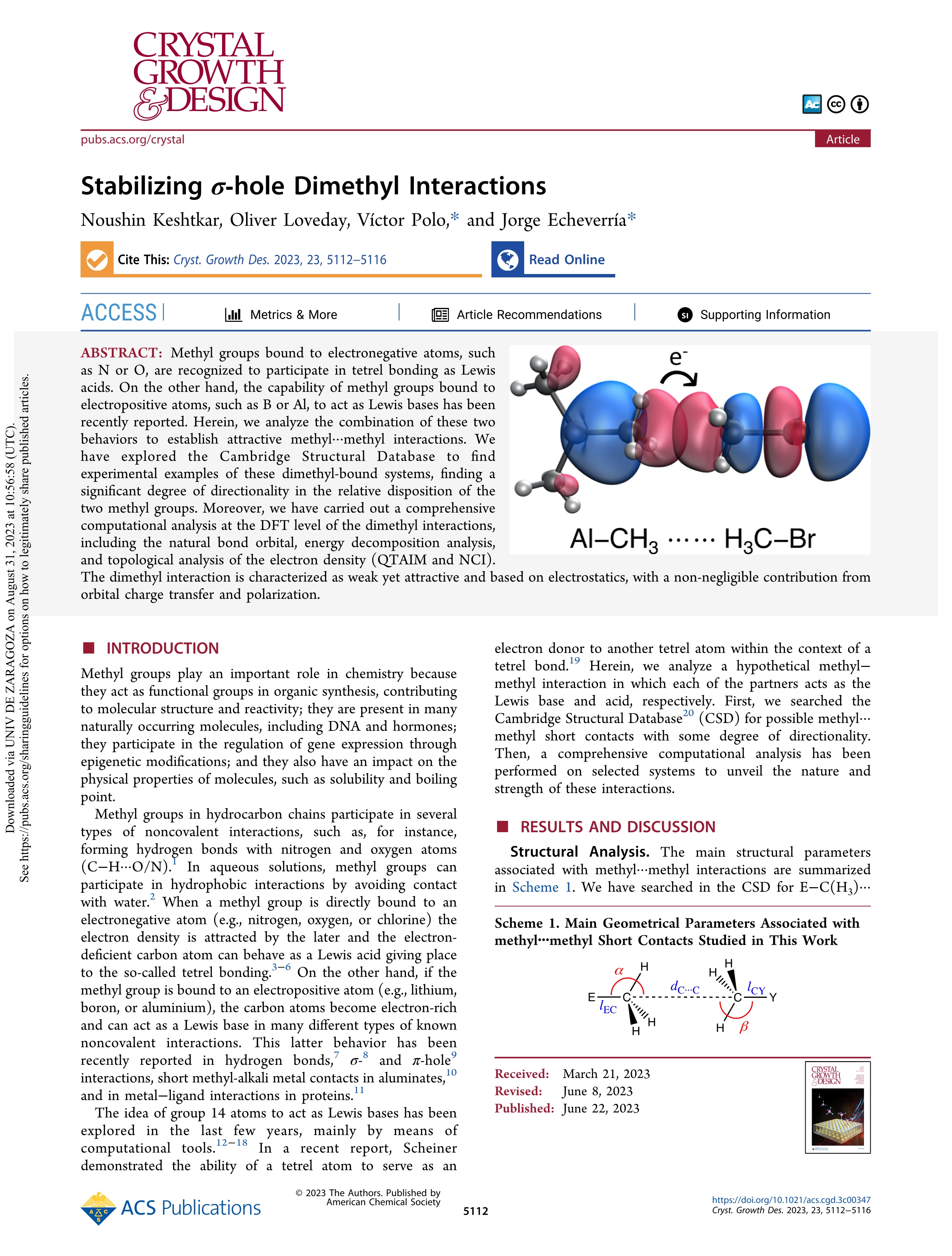 Stabilizing s-hole dimethyl interactions