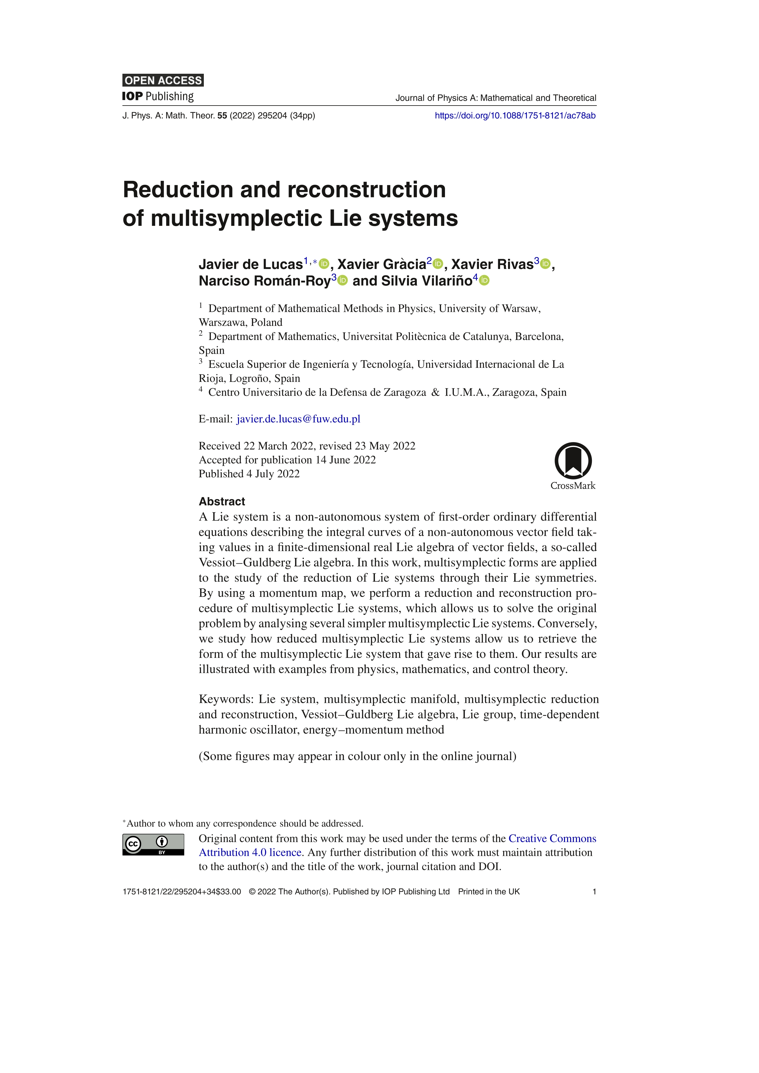 Reduction and reconstruction of multisymplectic Lie systems