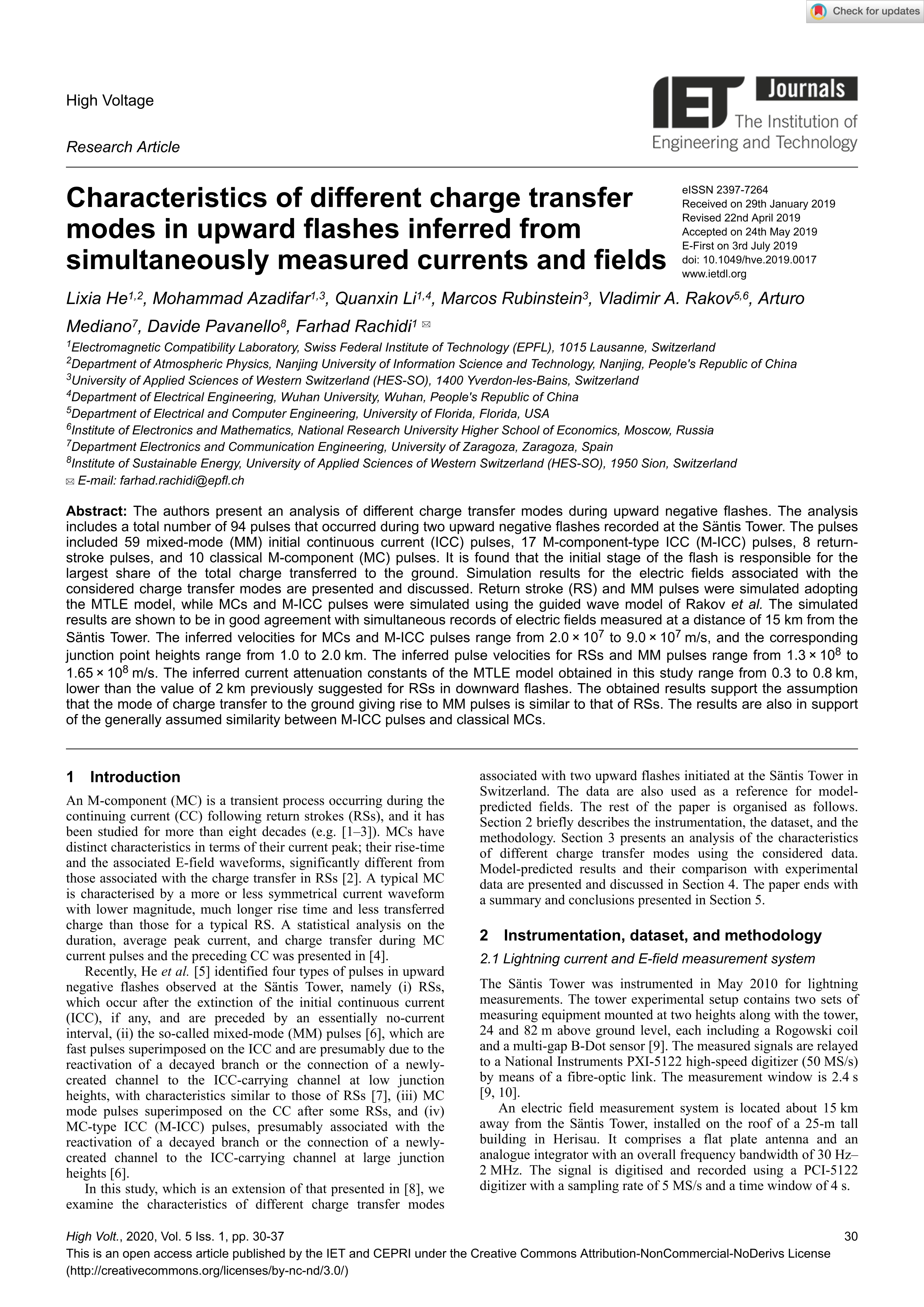 Characteristics of different charge transfer modes in upward flashes inferred from simultaneously measured currents and fields