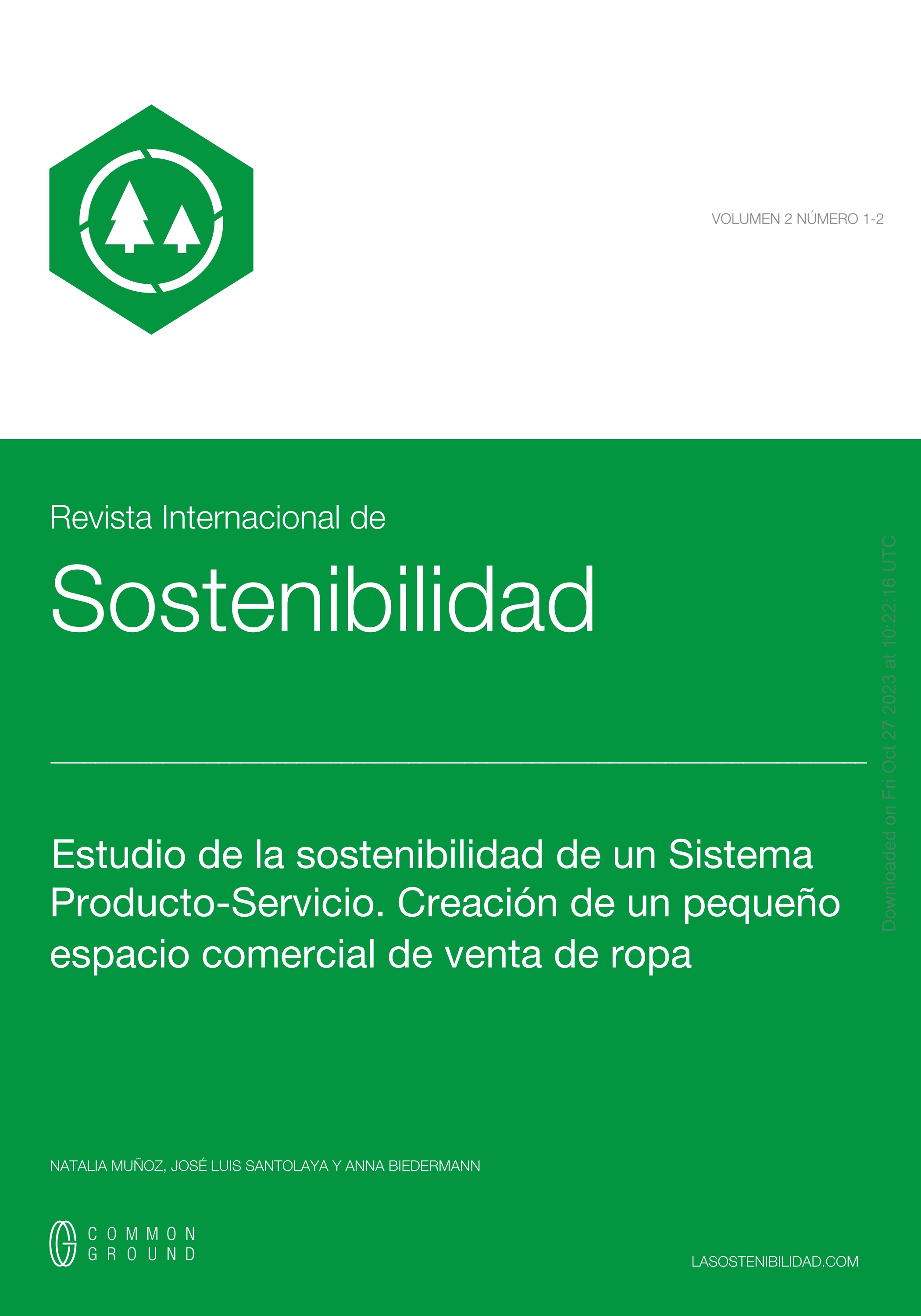 Estudio de la sostenibilidad de un Sistema Producto-Servicio. Creación de un pequeño espacio comercial de venta de ropa