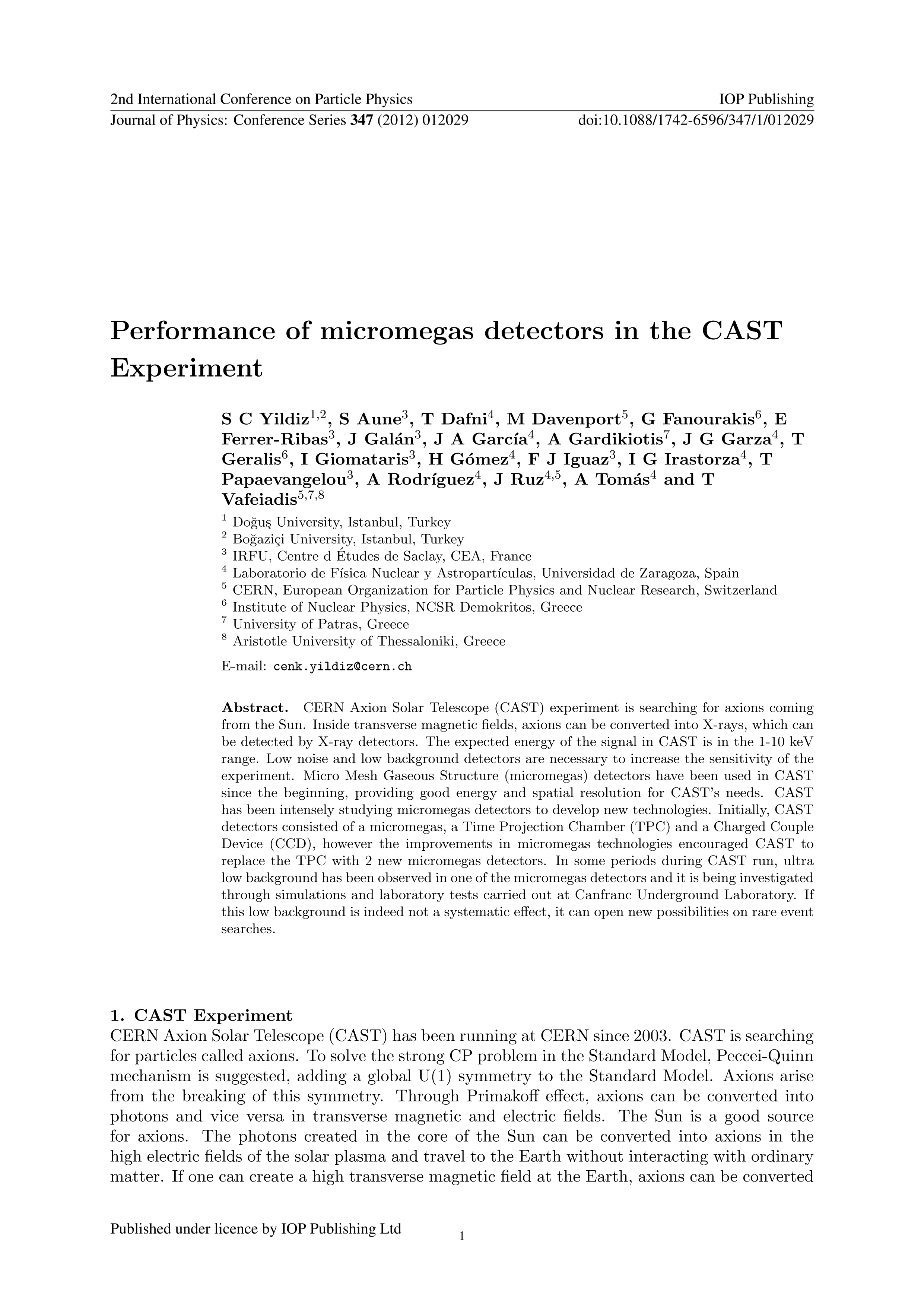 Performance of micromegas detectors in the CAST Experiment