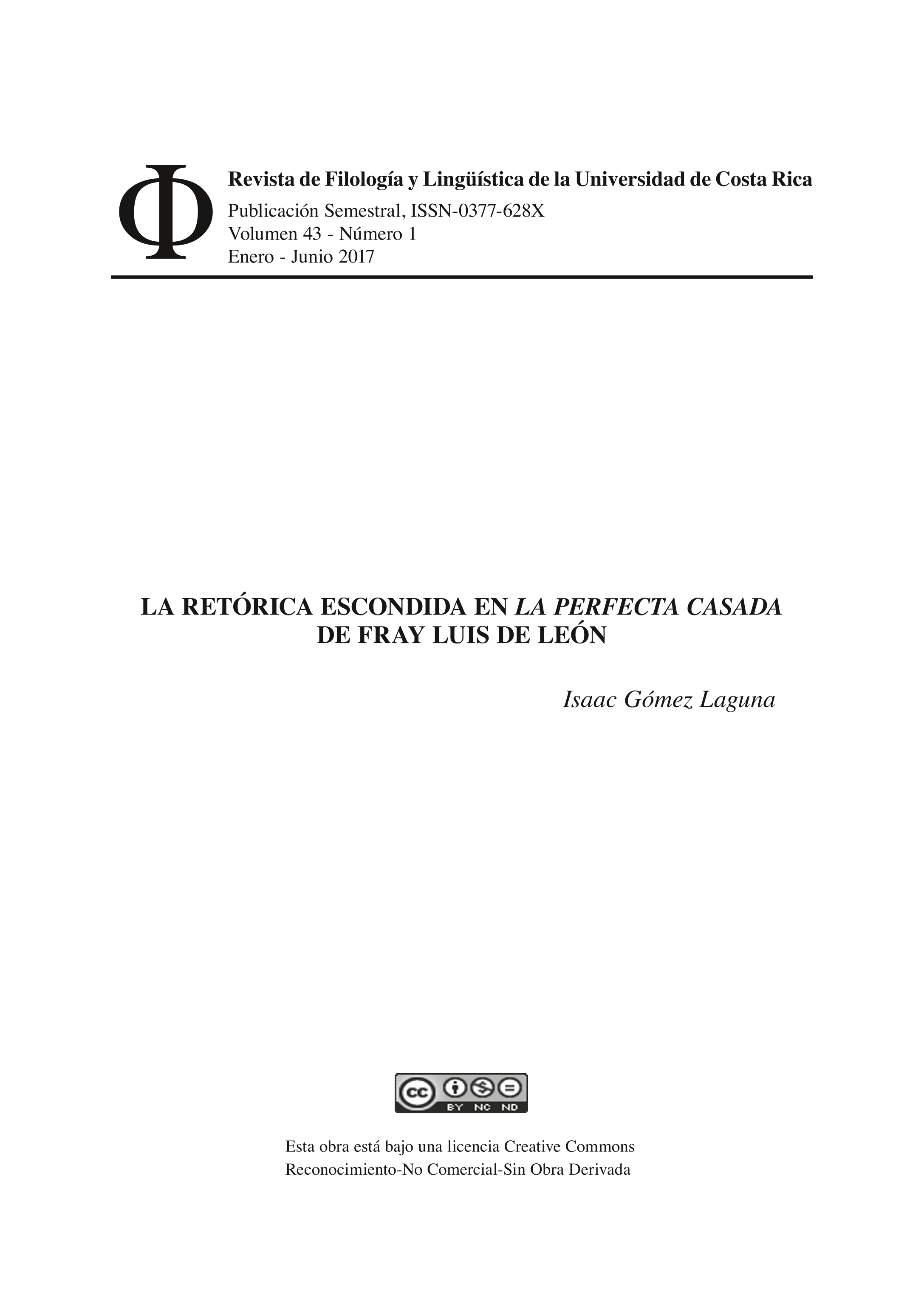La retórica escondida en la Perfecta Casada  de fray Luis de León.