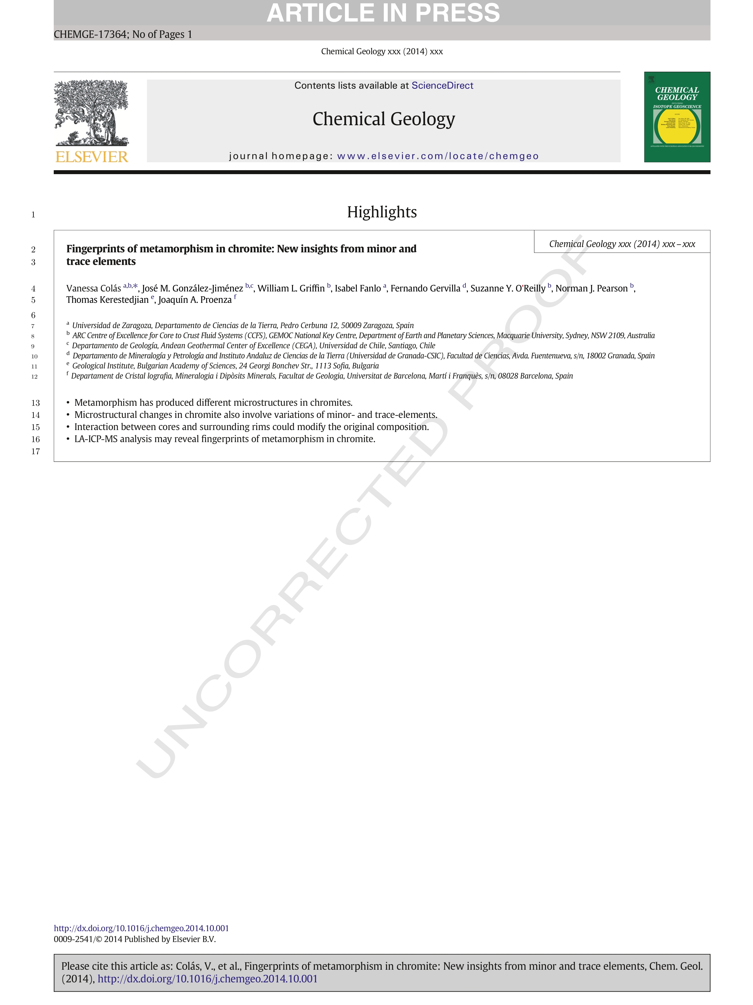 Fingerprints of metamorphism in chromite: New insights from minor and trace elements