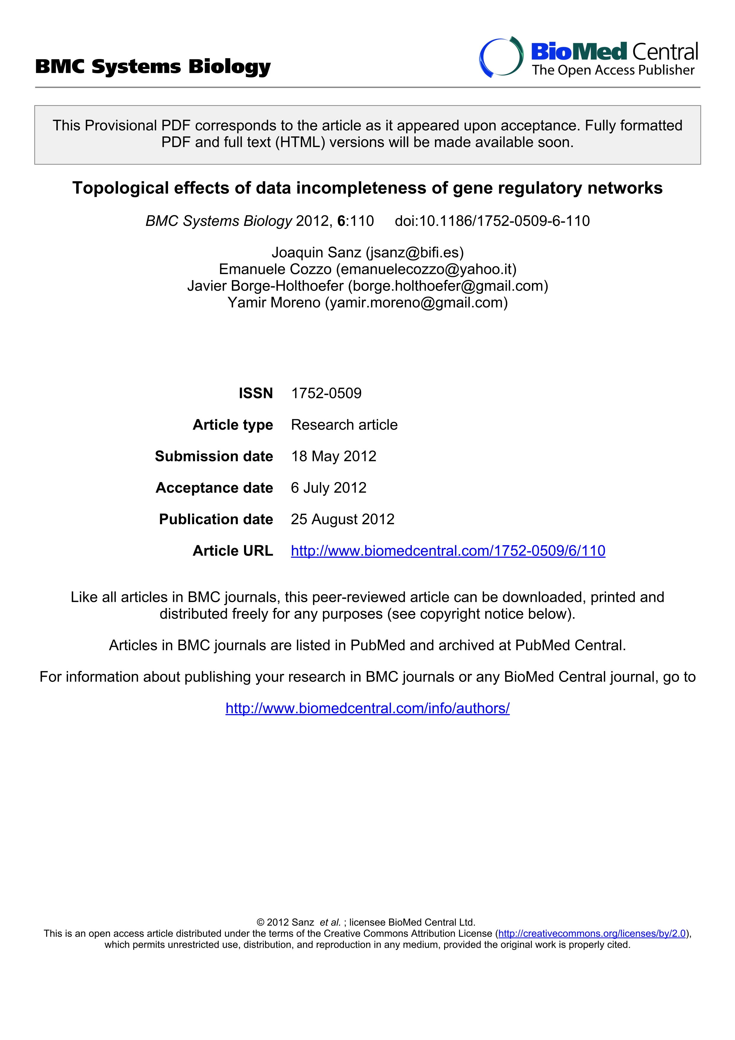 Topological Effects of Data Incompleteness of Gene Regulatory Networks