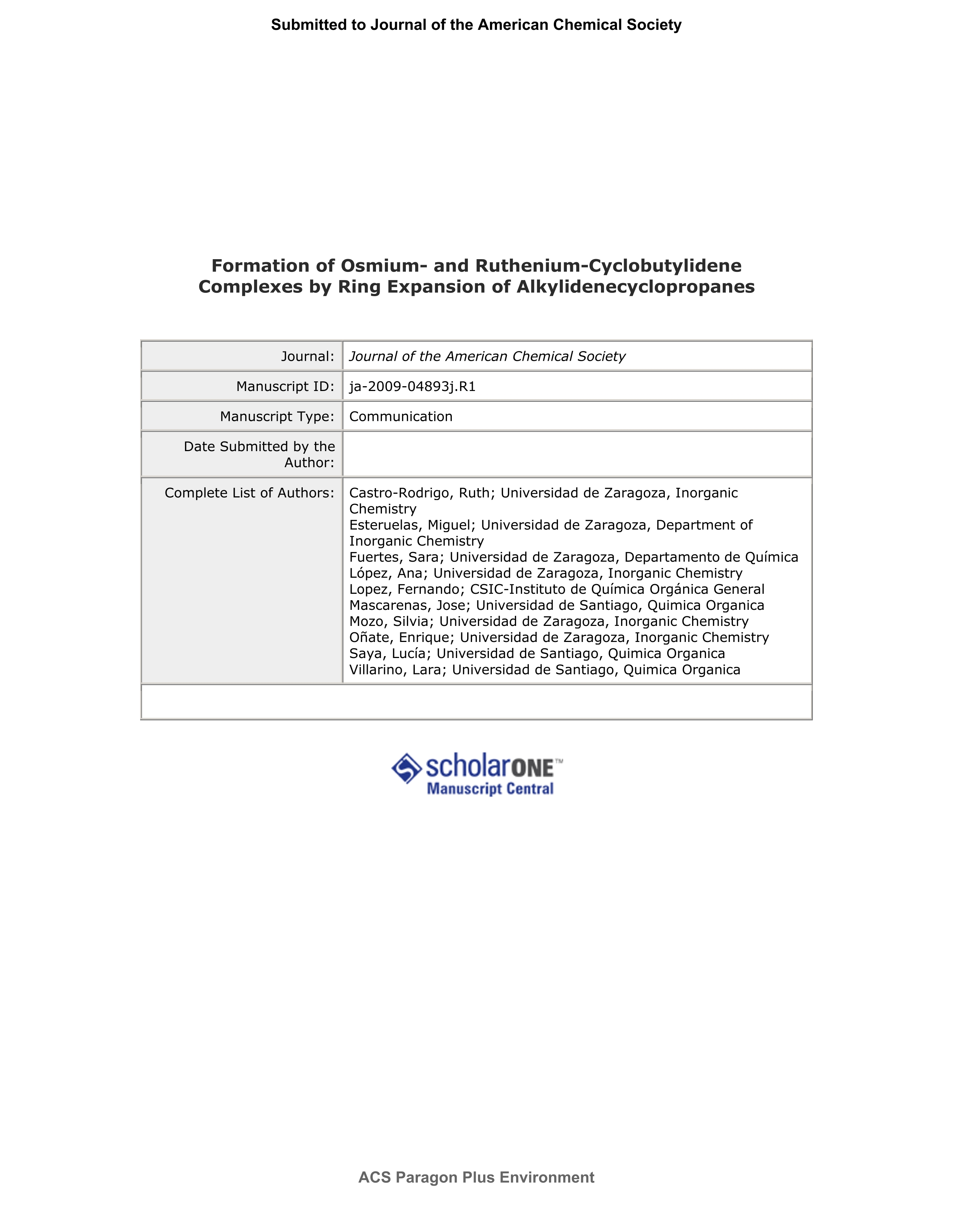 Formation of Osmium- and Ruthenium-Cyclobutylidene Complexes by Ring Expansion of Alkylidenecyclopropanes
