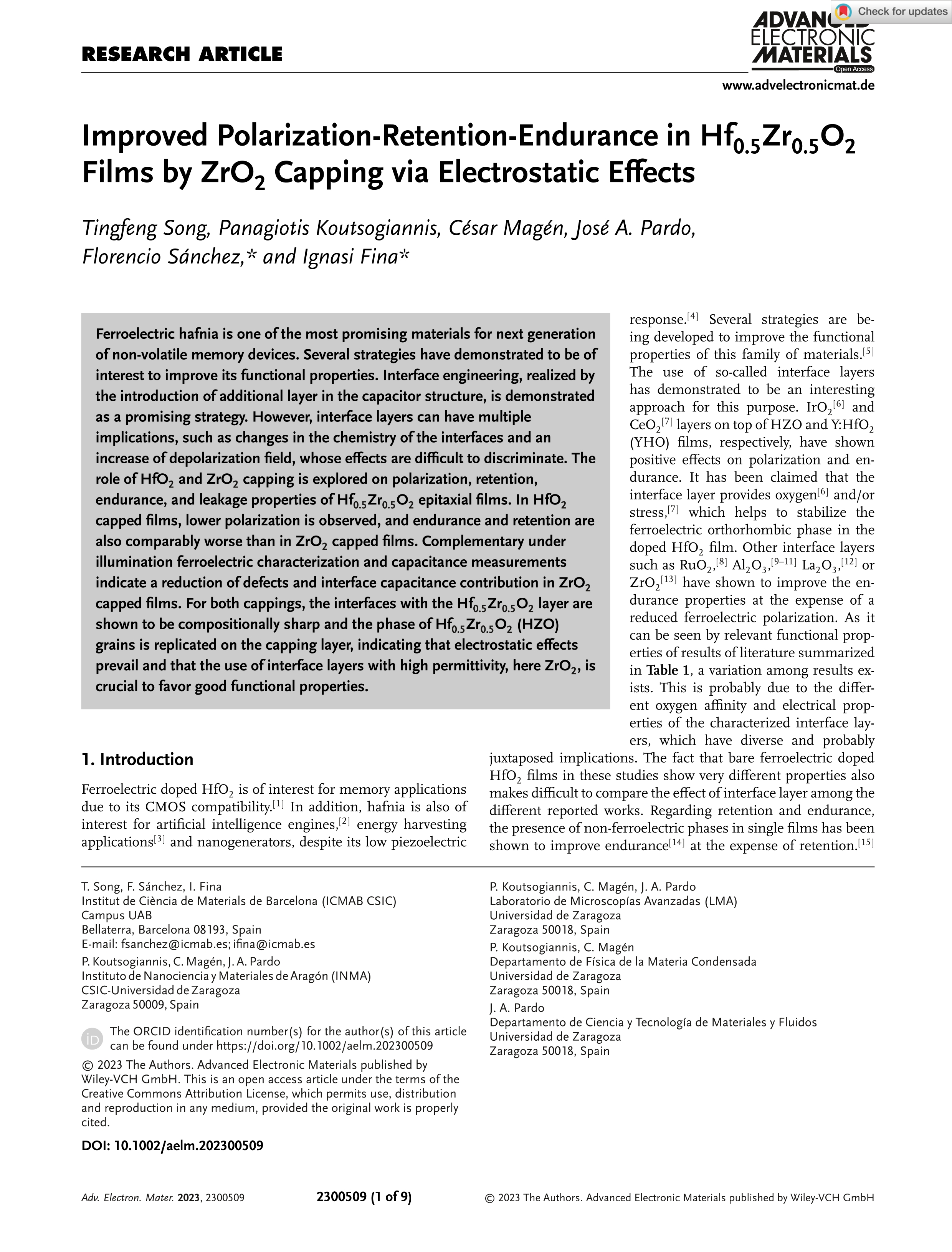 Improved polarization-retention-endurance in Hf0.5Zr0.5O2 films by ZrO2 capping via electrostatic effects