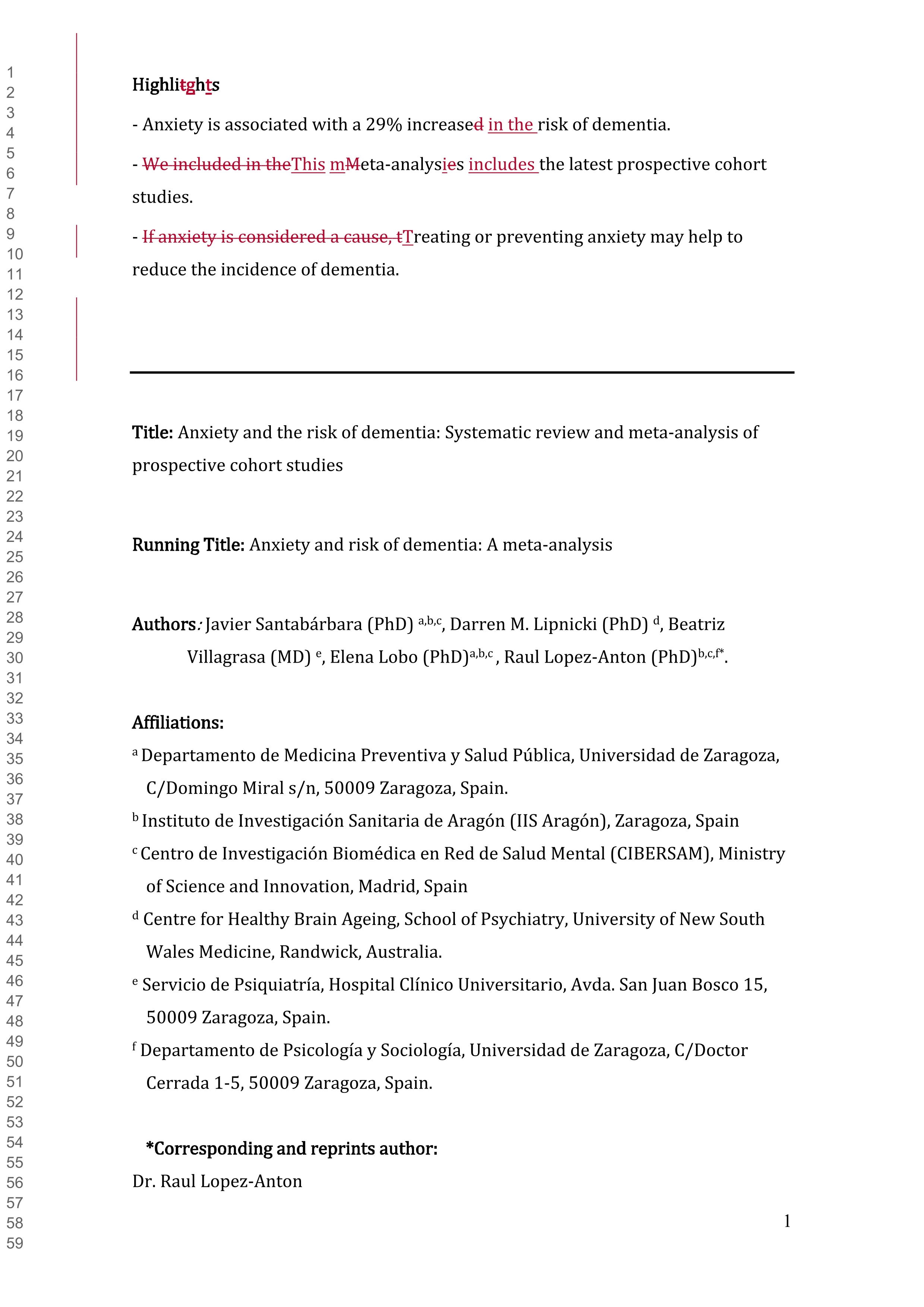 Anxiety and risk of dementia: Systematic review and meta-analysis of prospective cohort studies