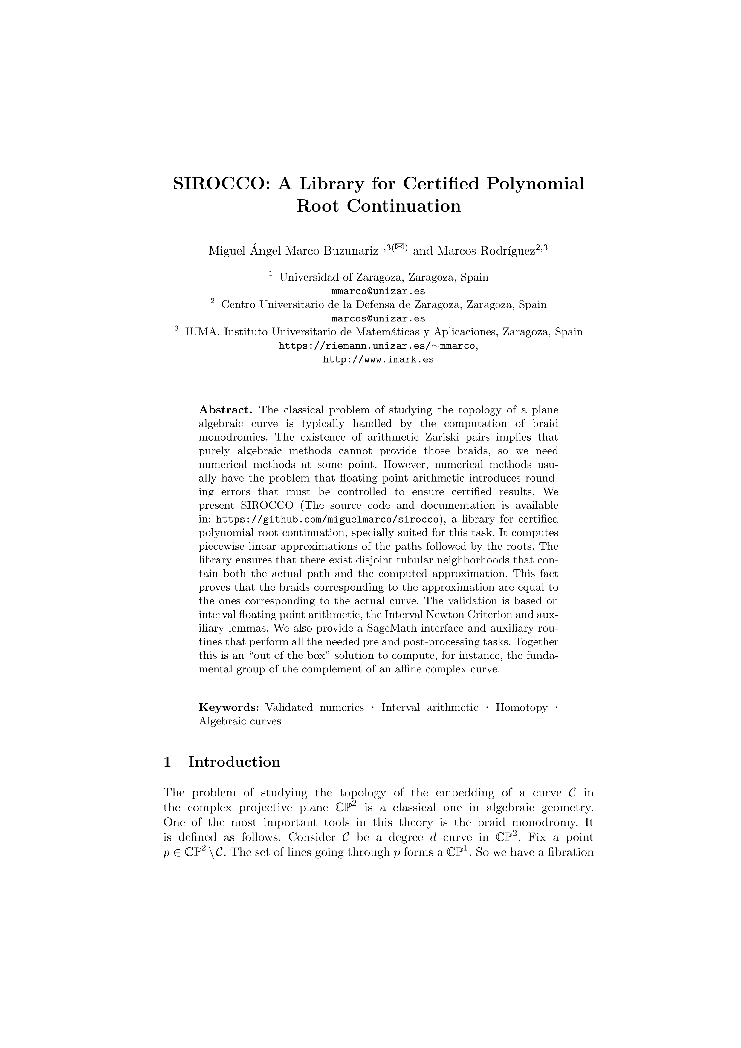 SIROCCO: A Library for Certified Polynomial Root Continuation