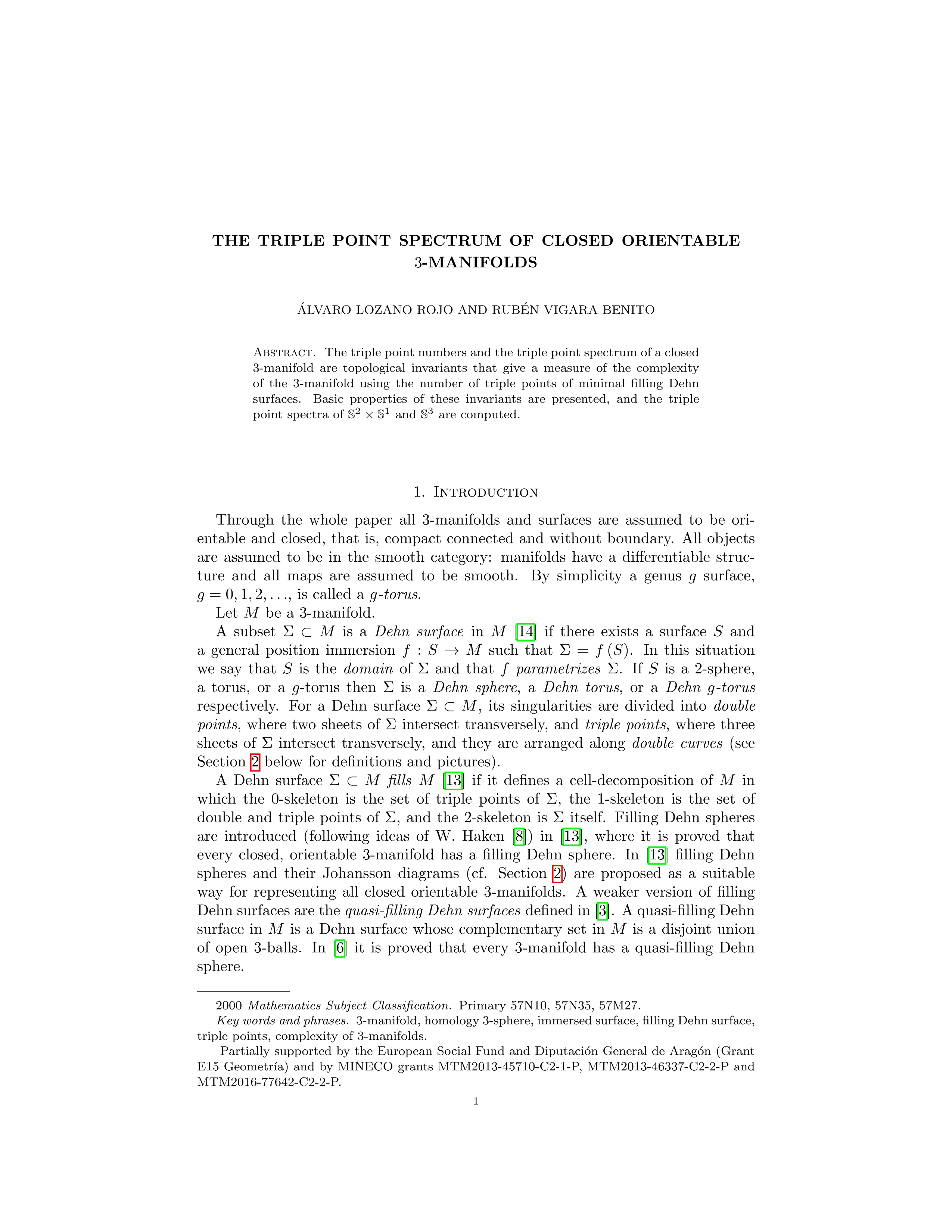 The Triple-Point Spectrum of Closed Orientable 3-Manifolds