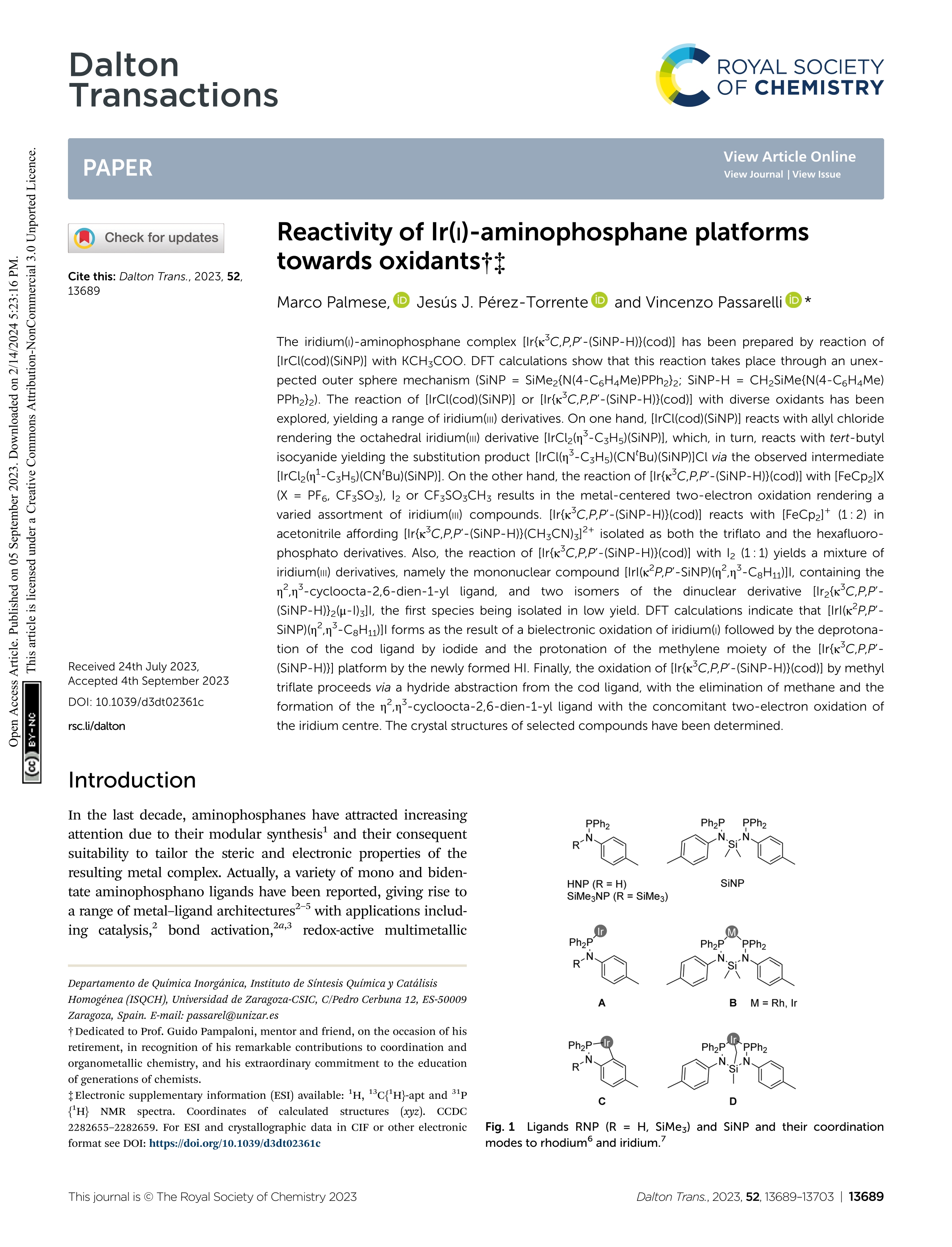 Reactivity of Ir(i)-aminophosphane platforms towards oxidants