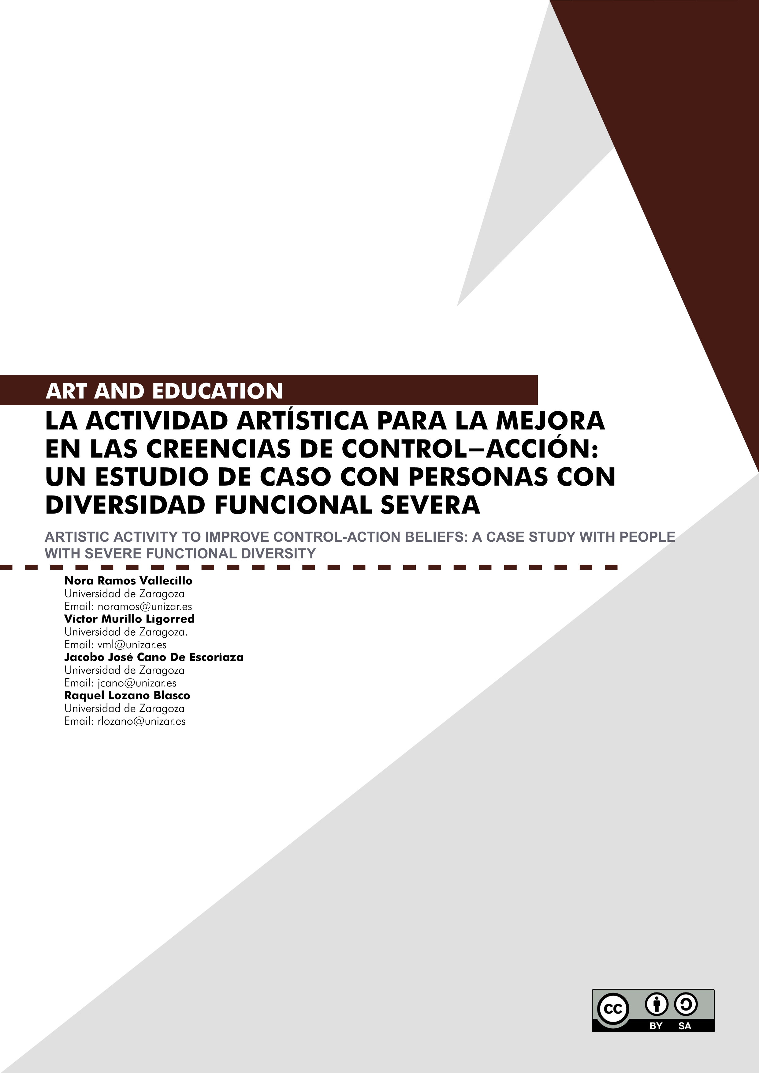 La actividad artística para la mejora en las creencias de control-acción: un estudio de caso con personas con diversidad funcional severa