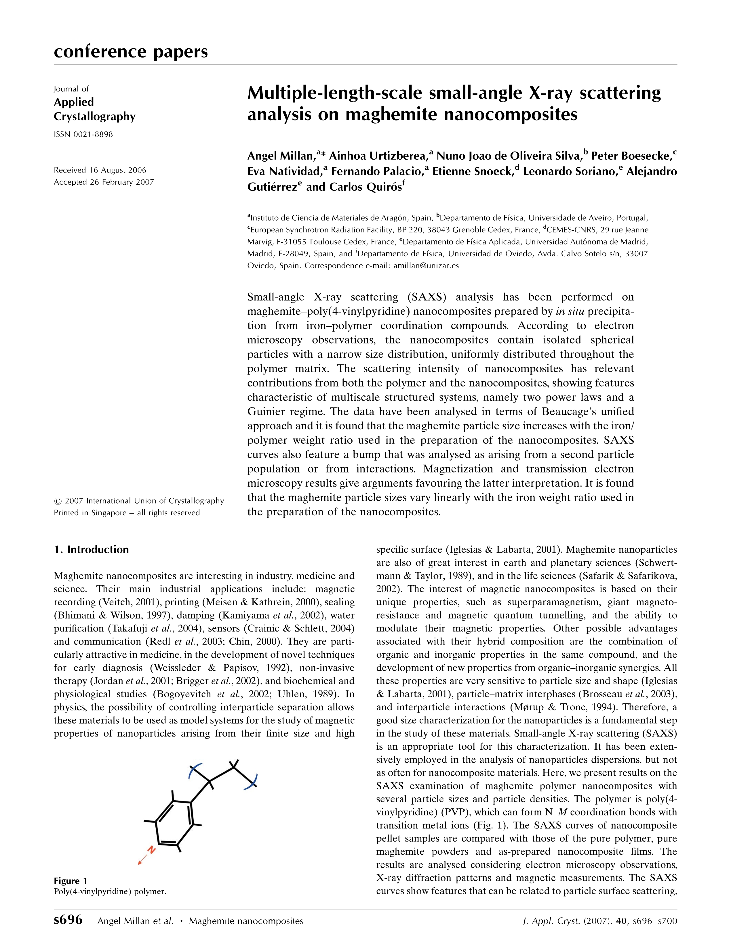 Multiple-length-scale small-angle X-ray scattering analysis on maghemite nanocomposites