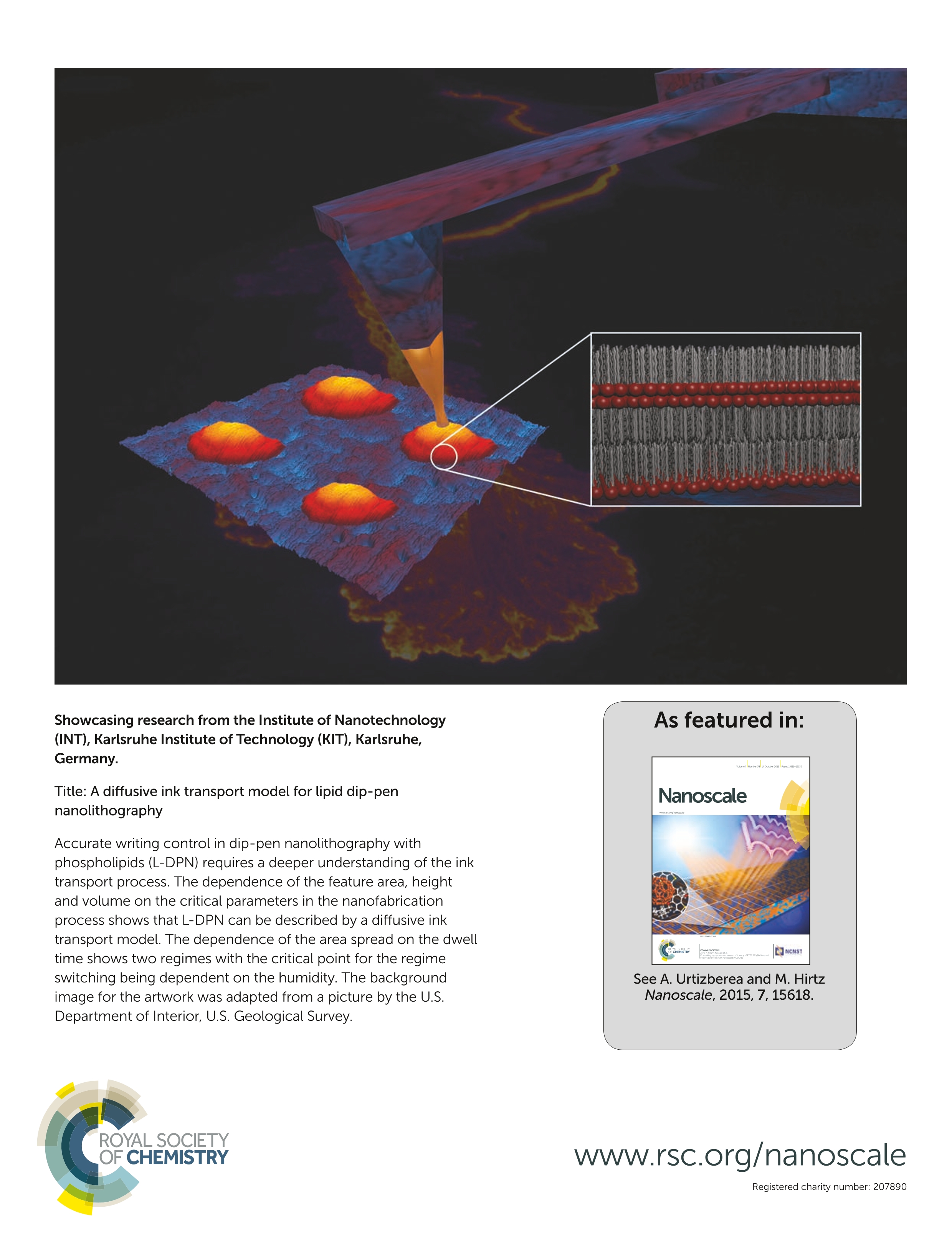 A diffusive ink transport model for lipid dip-pen nanolithography