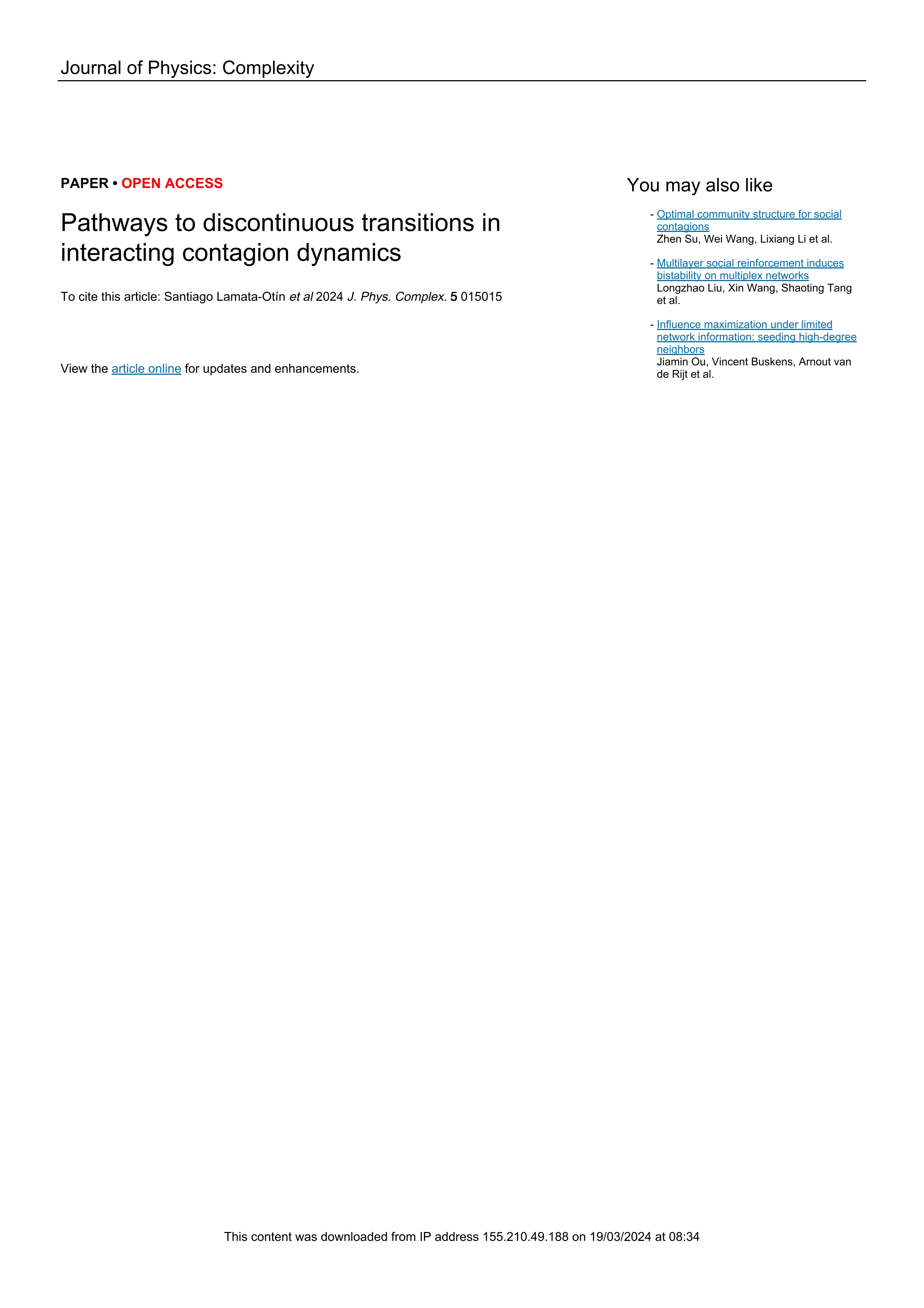 Pathways to discontinuous transitions in interacting contagion dynamics