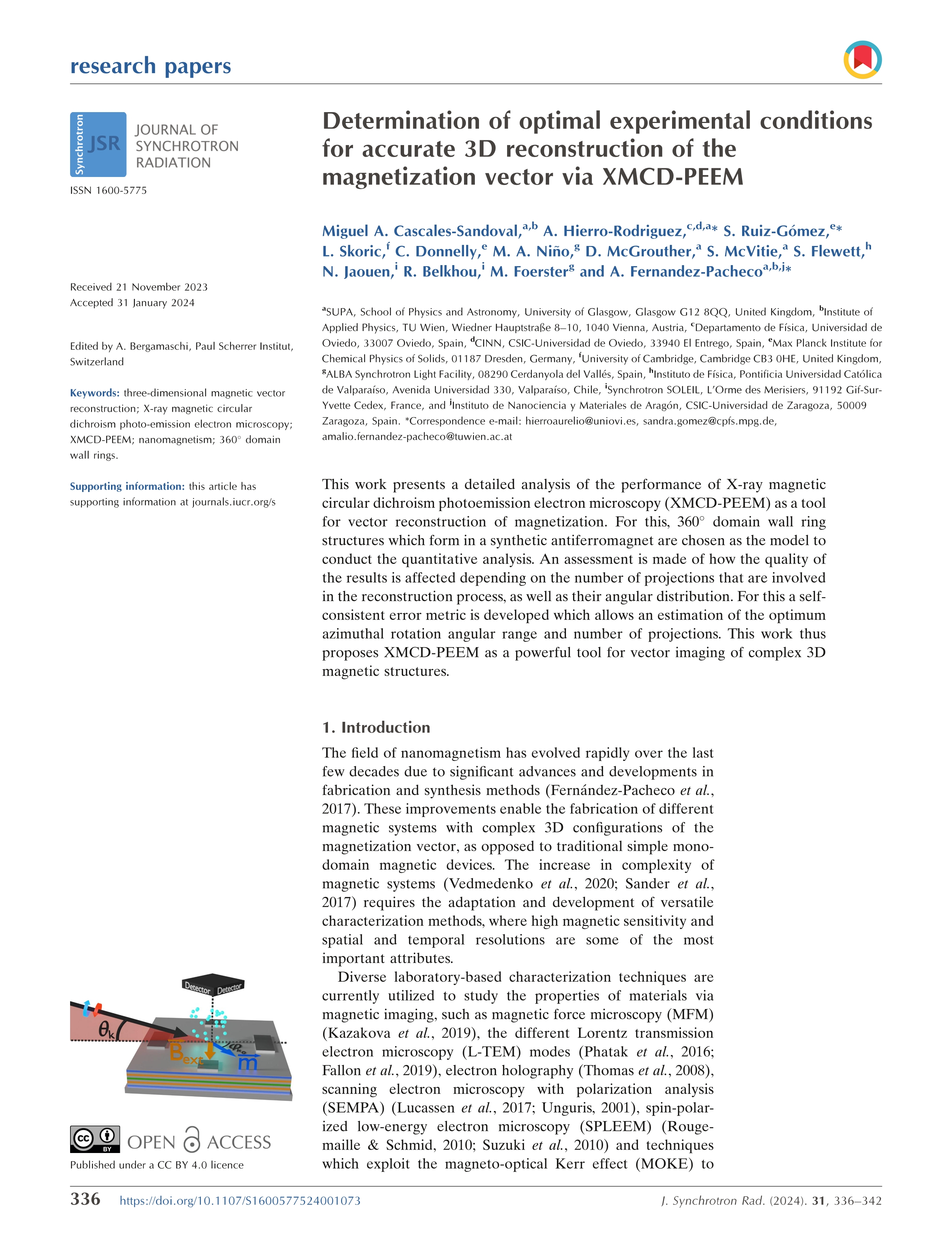 Determination of optimal experimental conditions for accurate 3D reconstruction of the magnetization vector via XMCD-PEEM