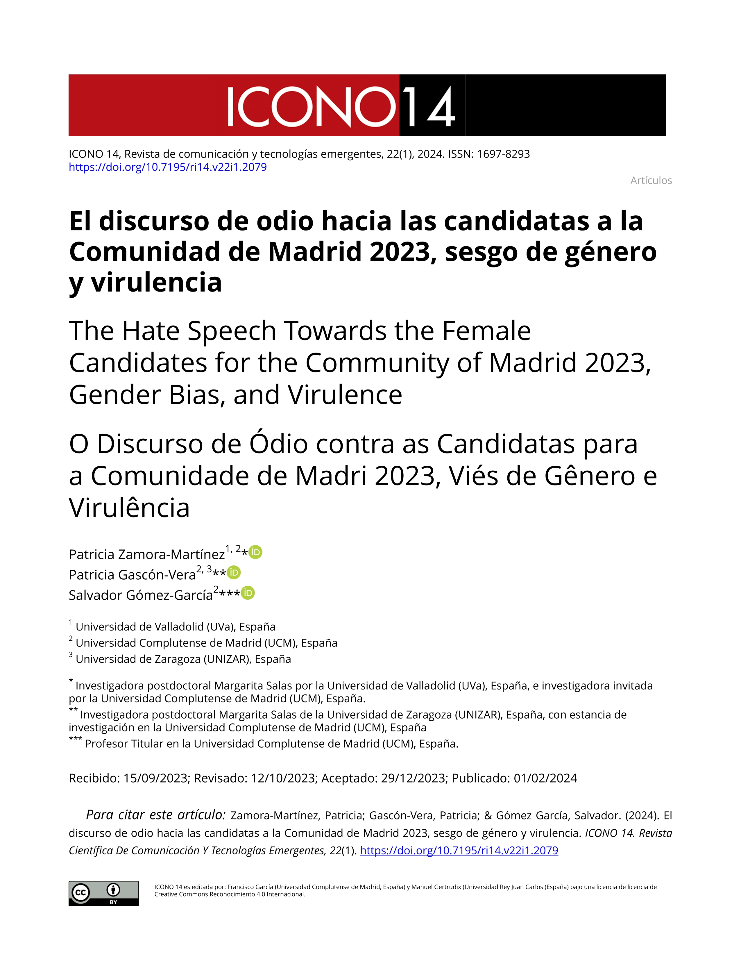 El discurso de odio hacia las candidatas a la Comunidad de Madrid 2023, sesgo de género y virulencia