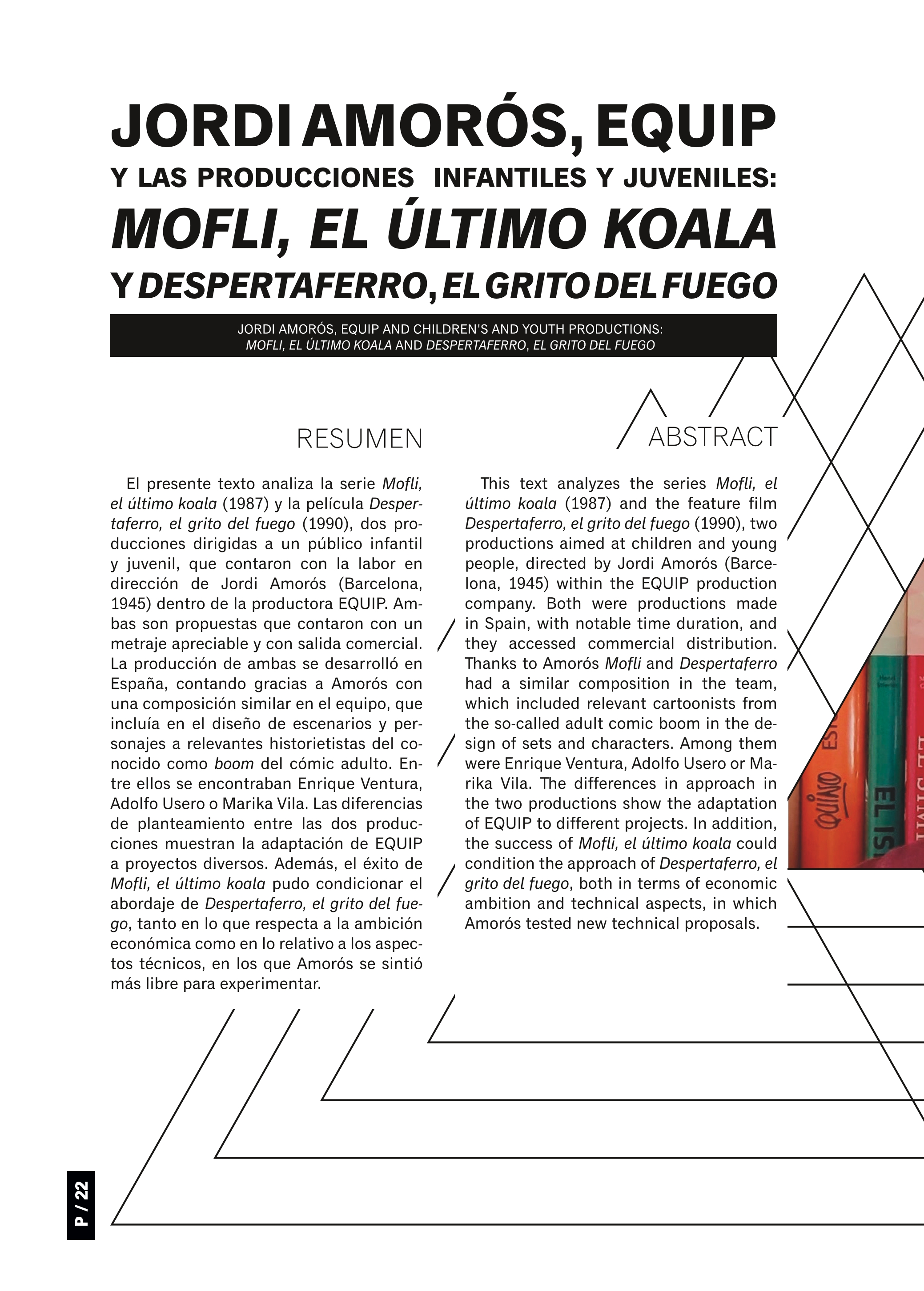 Jordi Amorós, EQUIP y las producciones infantiles y juveniles: Mofli, el último koala y Despertaferro, el grito del fuego
